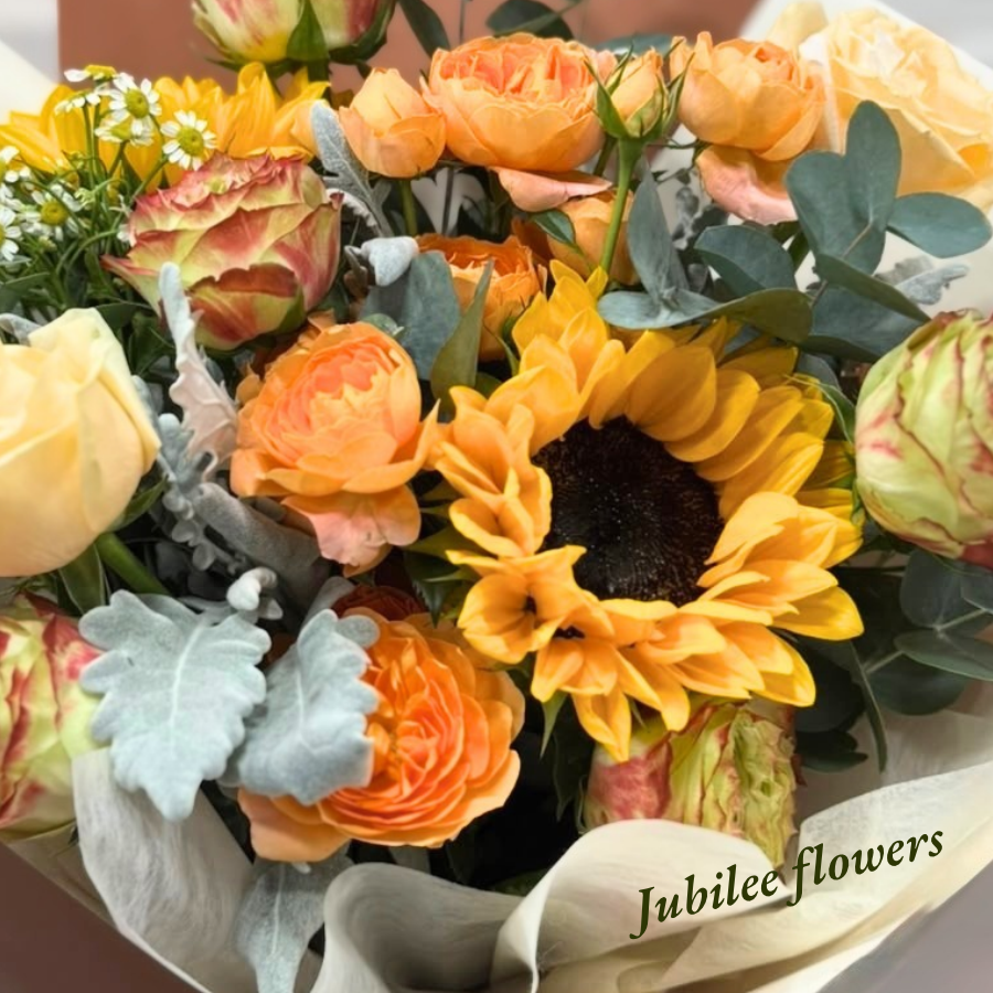 🌻向日葵 · 玫瑰混搭花束 