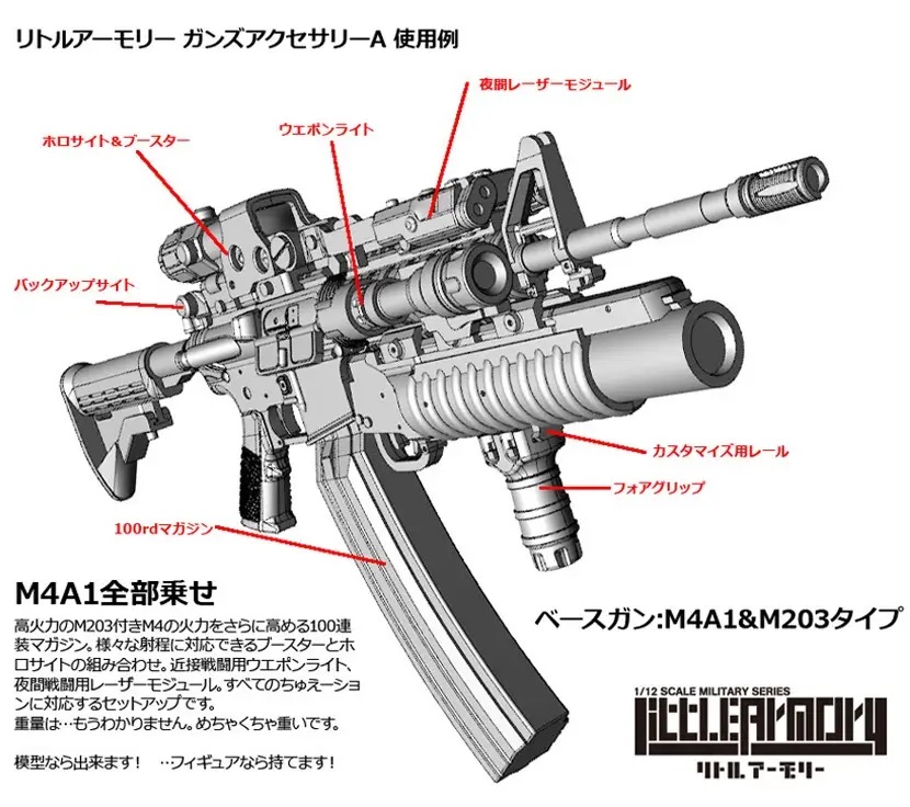 1/12 LITTLEARMORY [LD020] GUNS ACCESSORIES A