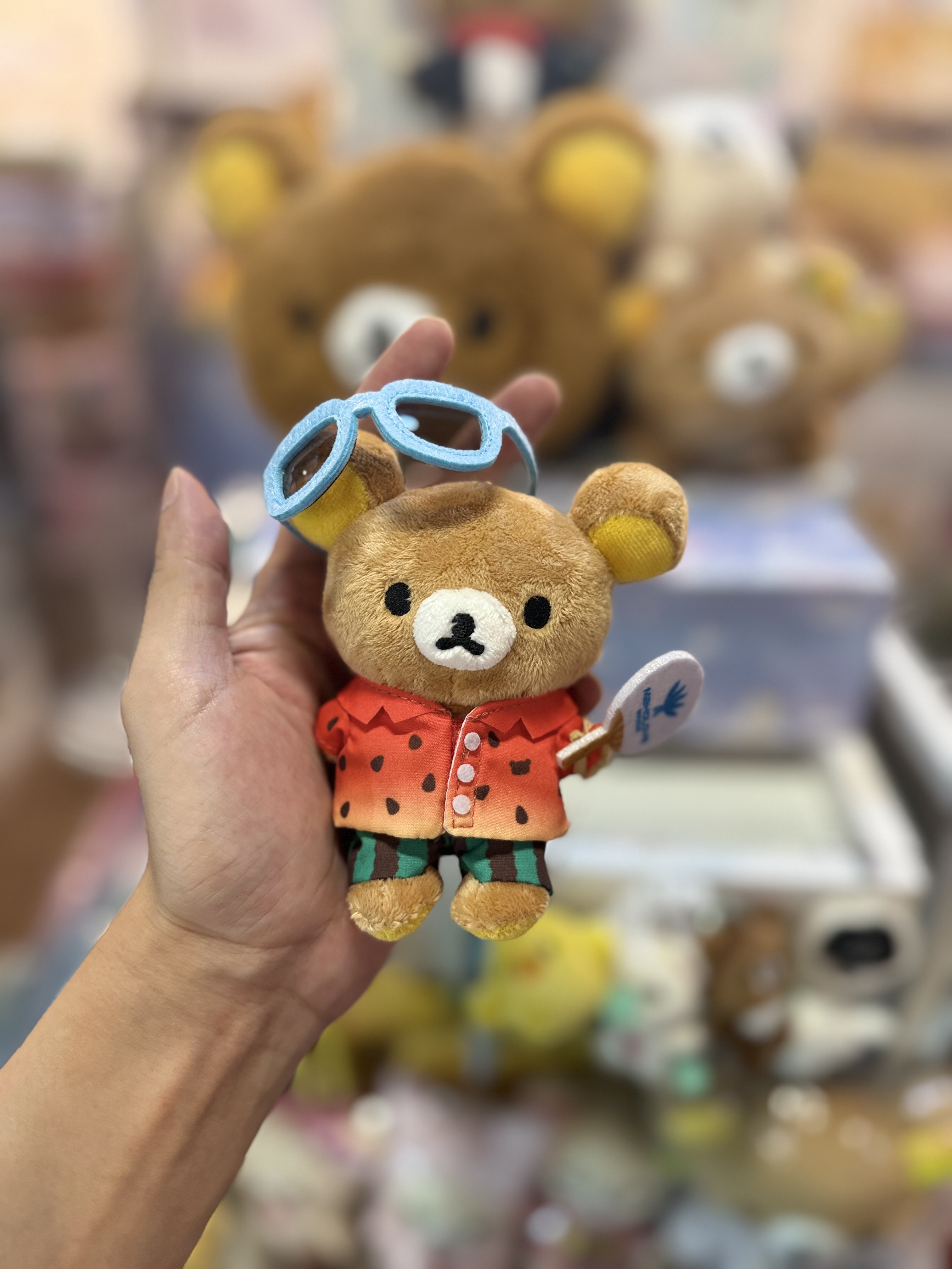 《現貨》全新日本Rilakkuma 主題酒店限定 夏日西瓜衫造型Rilakkuma 掛飾