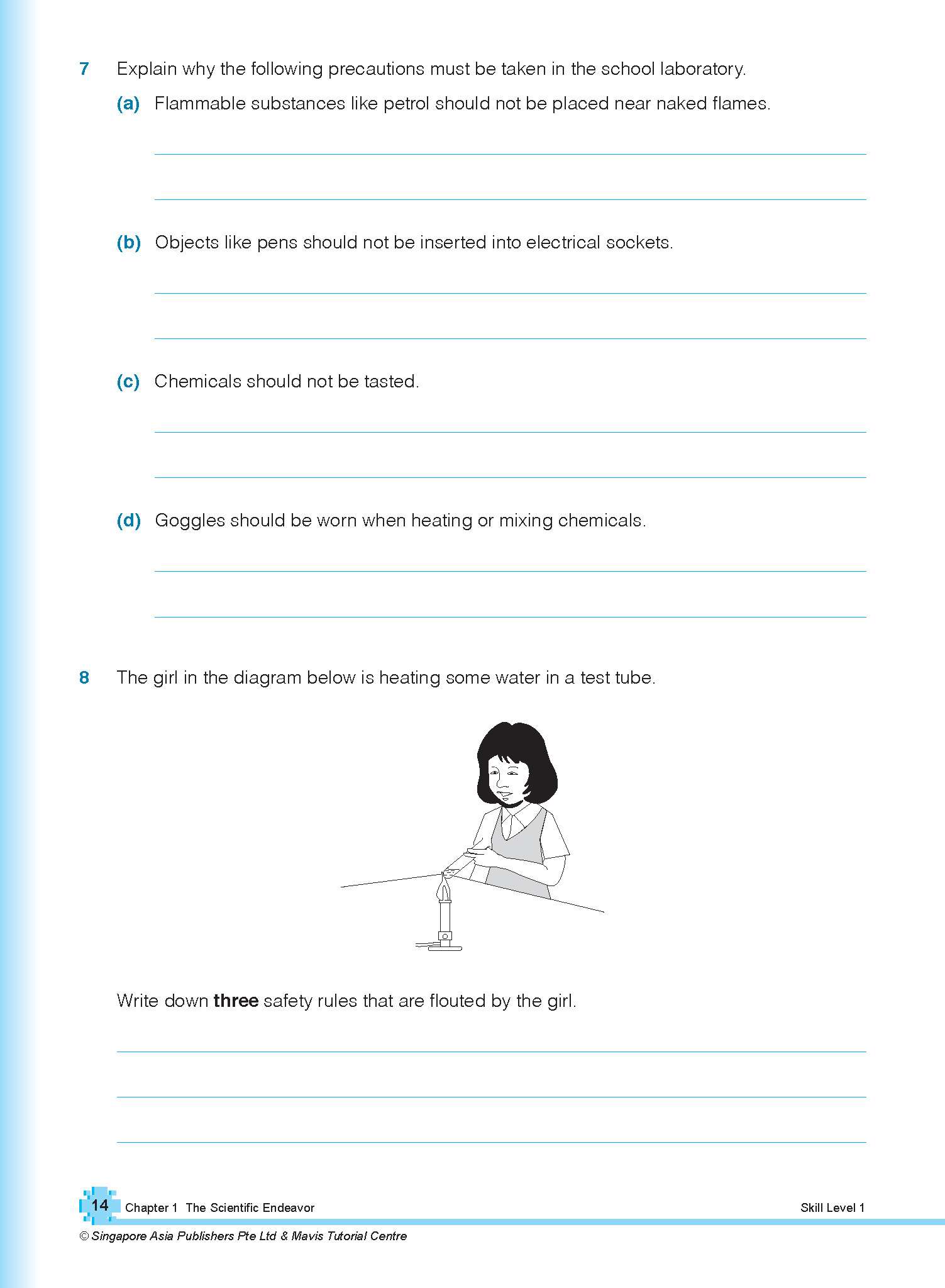 Secondary 1 Science Topical Course Assessment for G3 and IP
