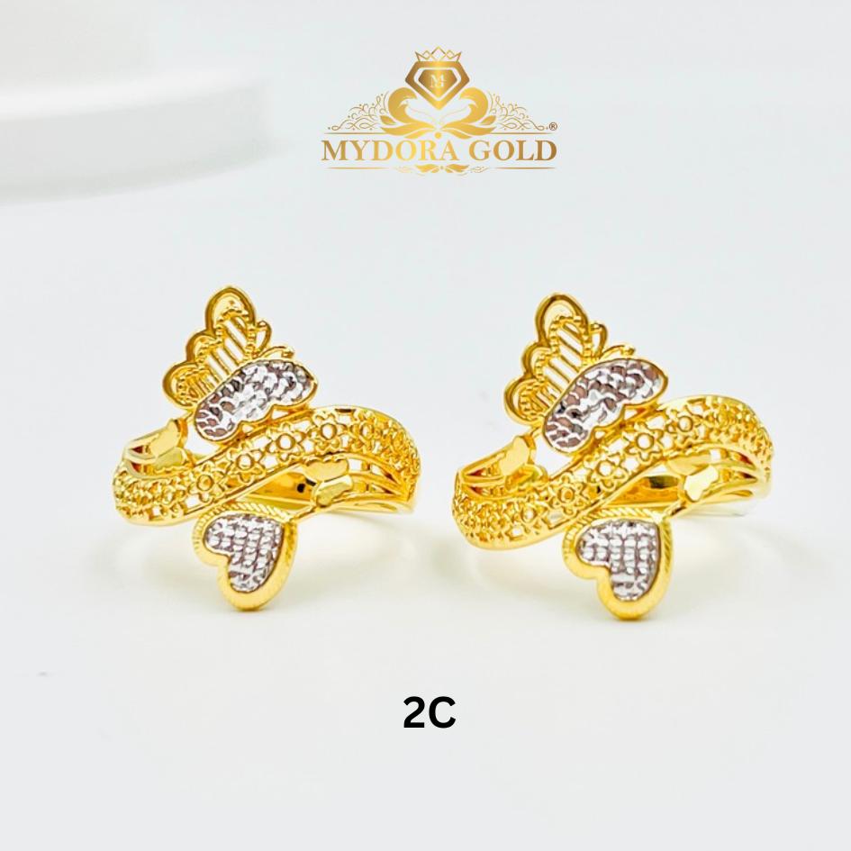 MYDORA Cincin Rama-rama Love Wave (5G) l EMAS 916/22K