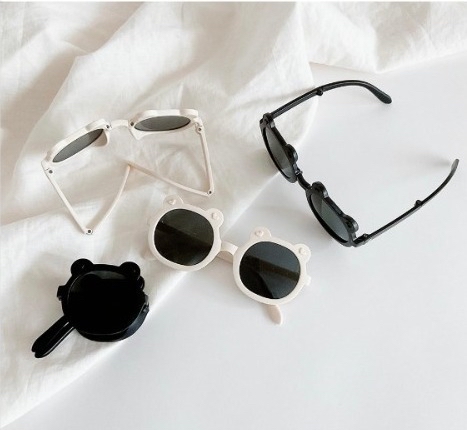 Dottodot 度假風-輕鬆外出靈活折疊太陽鏡（白）