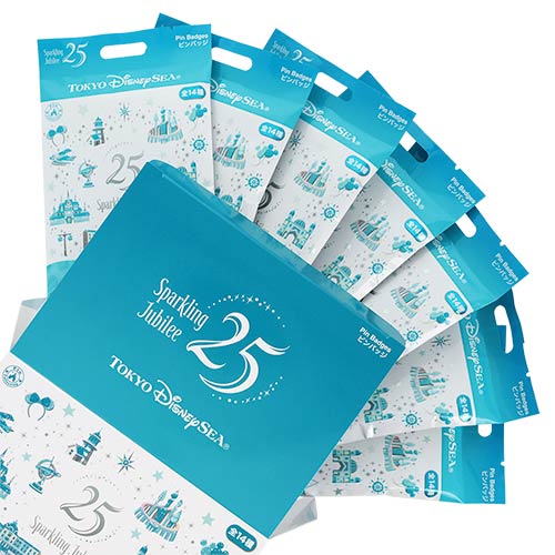 【預訂】DisneySea 25th Sparkling Jubilee - 全套 pin 14p