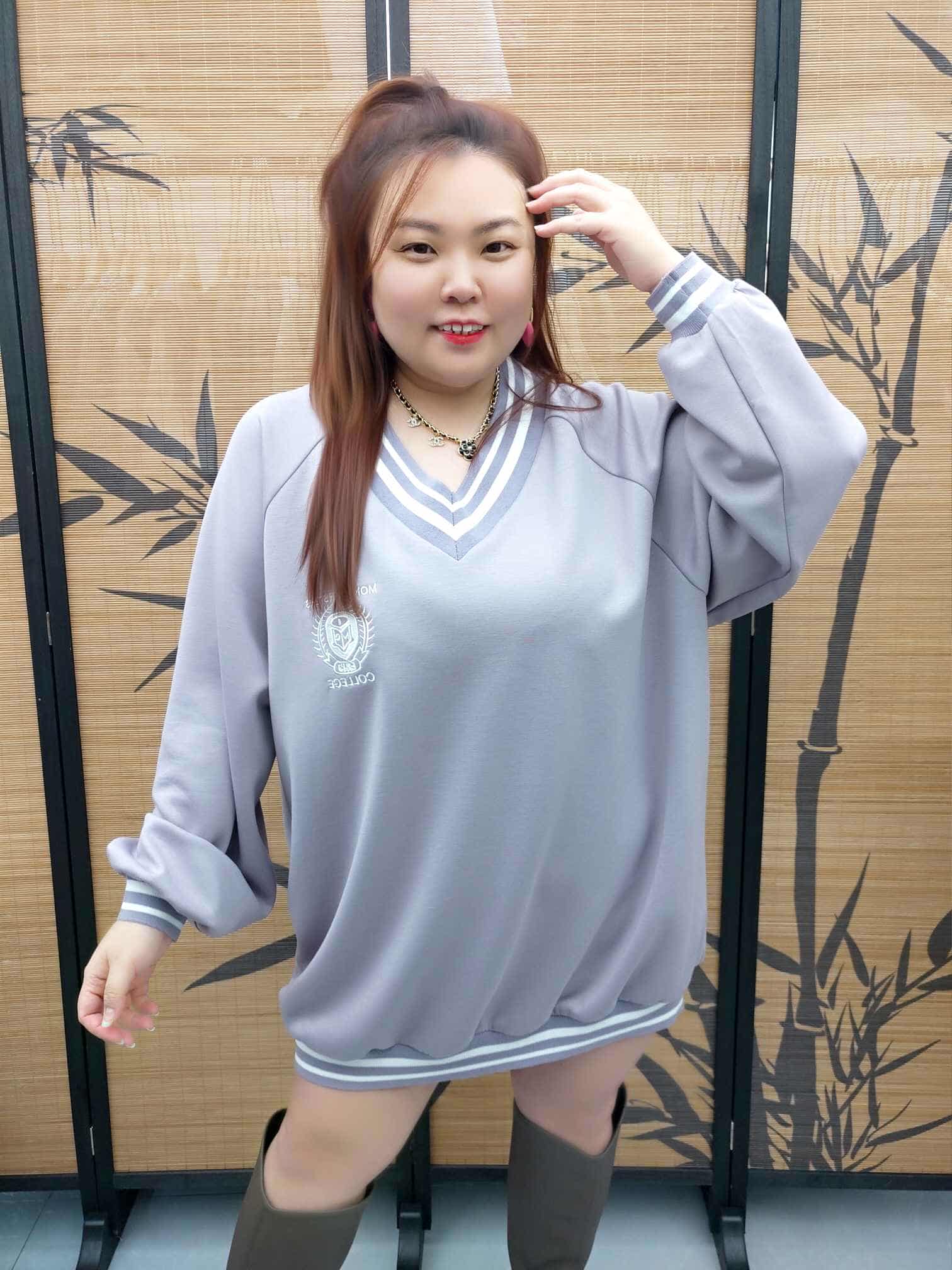 DDF05 6501 (C06) V领韩式学院风卫衣