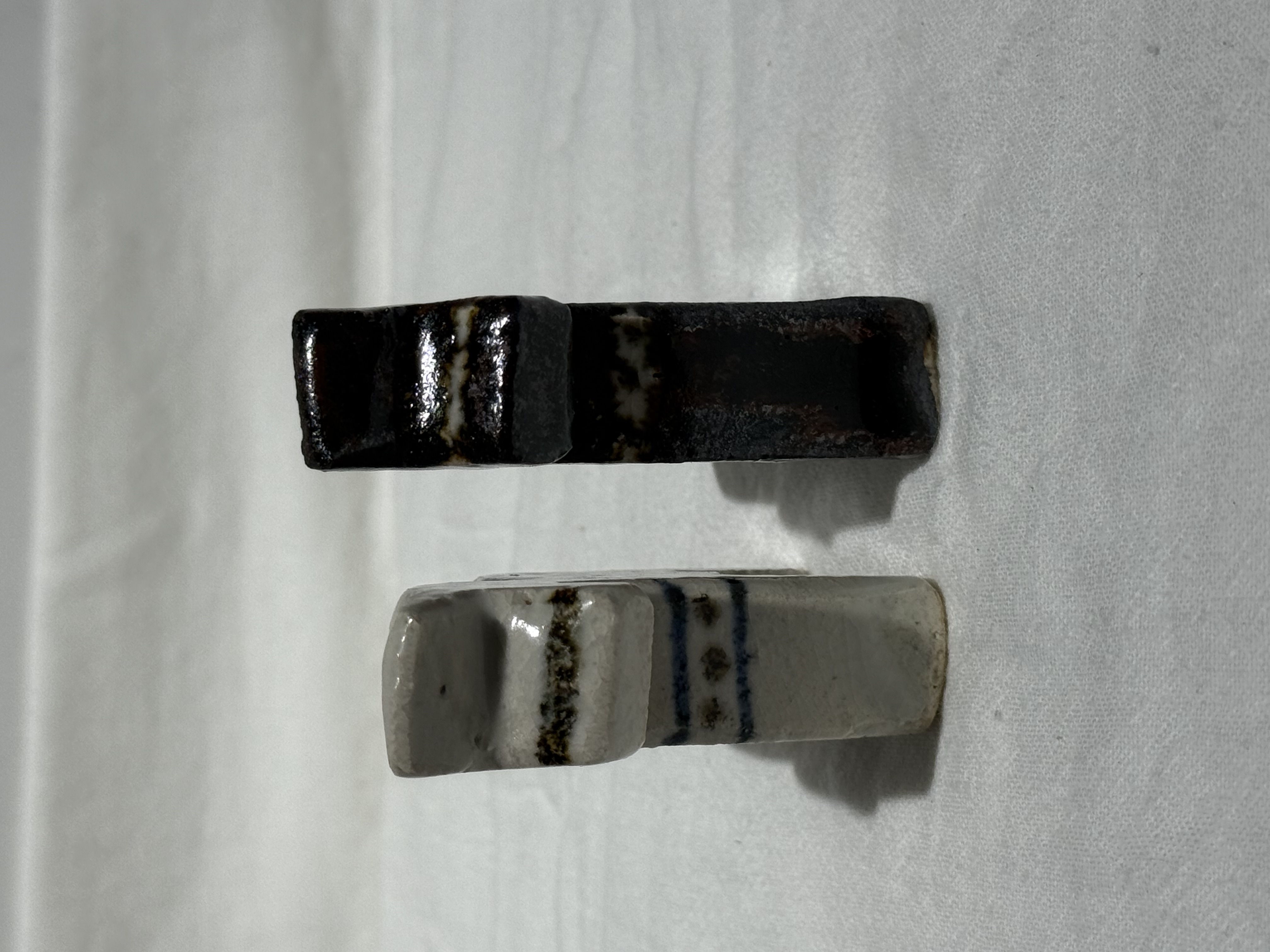 奥村陶房（奥村紳介） 北歐圖騰 立體馬 白色/棕色 擺飾 物件