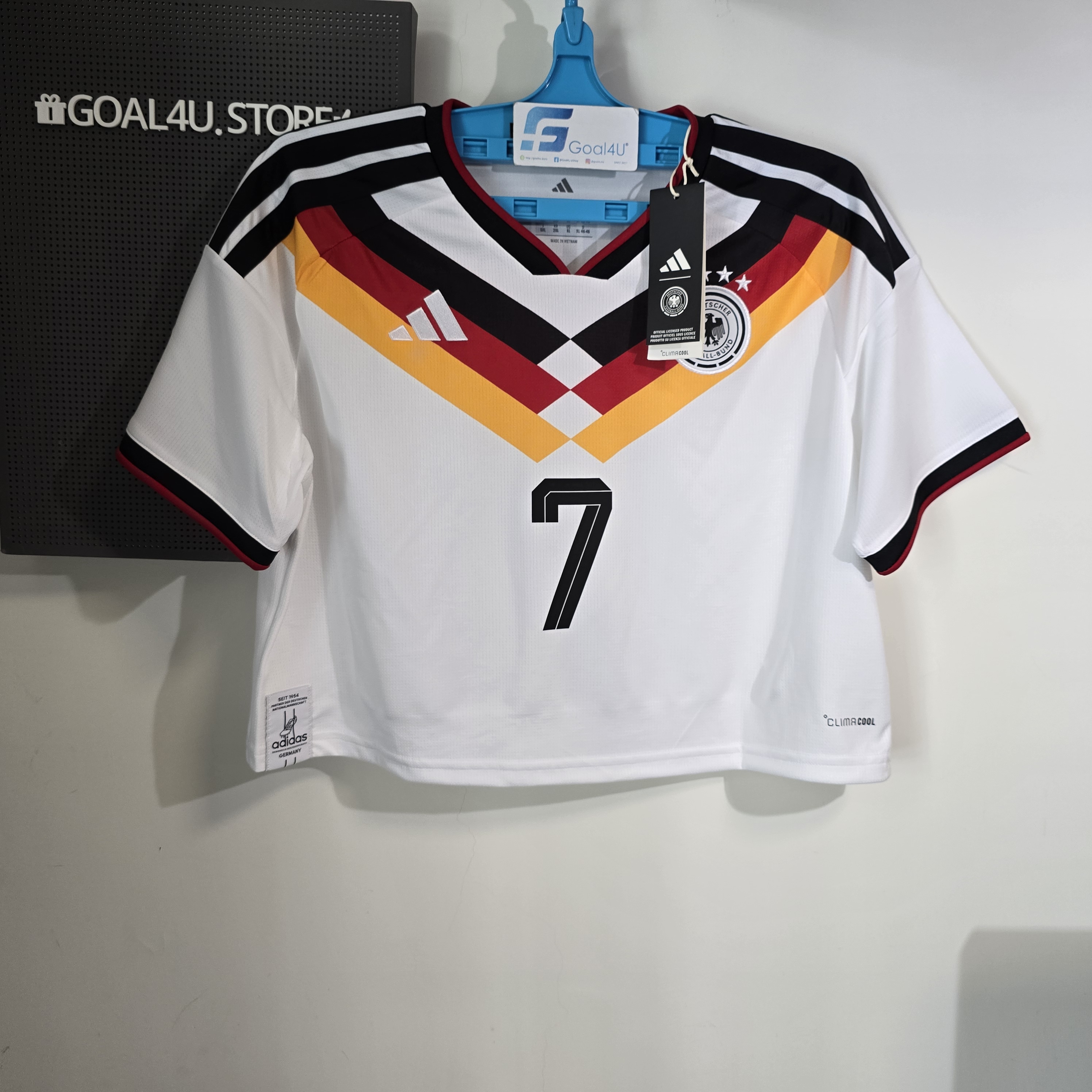 ⚪⚫❤️💛  Adidas Germany 德國 2025-26 女裝短版主場球衣 (可加印球員印字及臂章) KE5854 