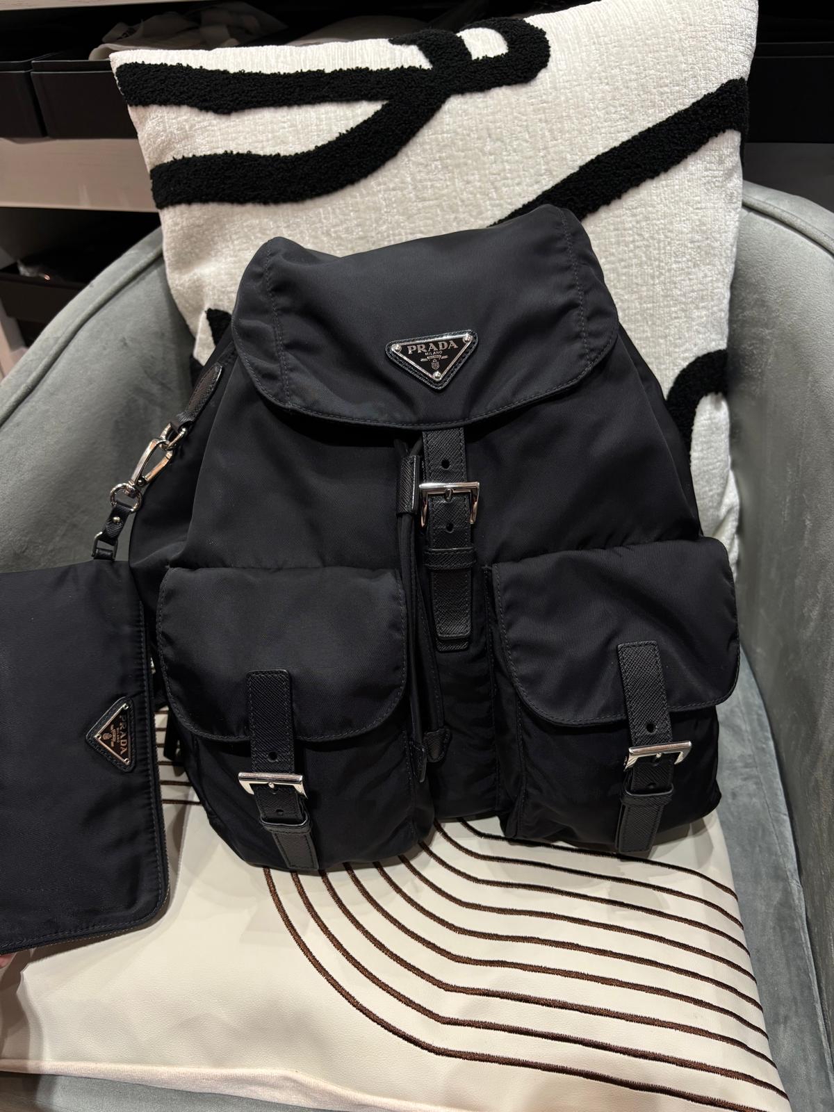 Prada Re-Nylon Backpack 100%Authentic, 95%New ✅pouch ✅Dust bag