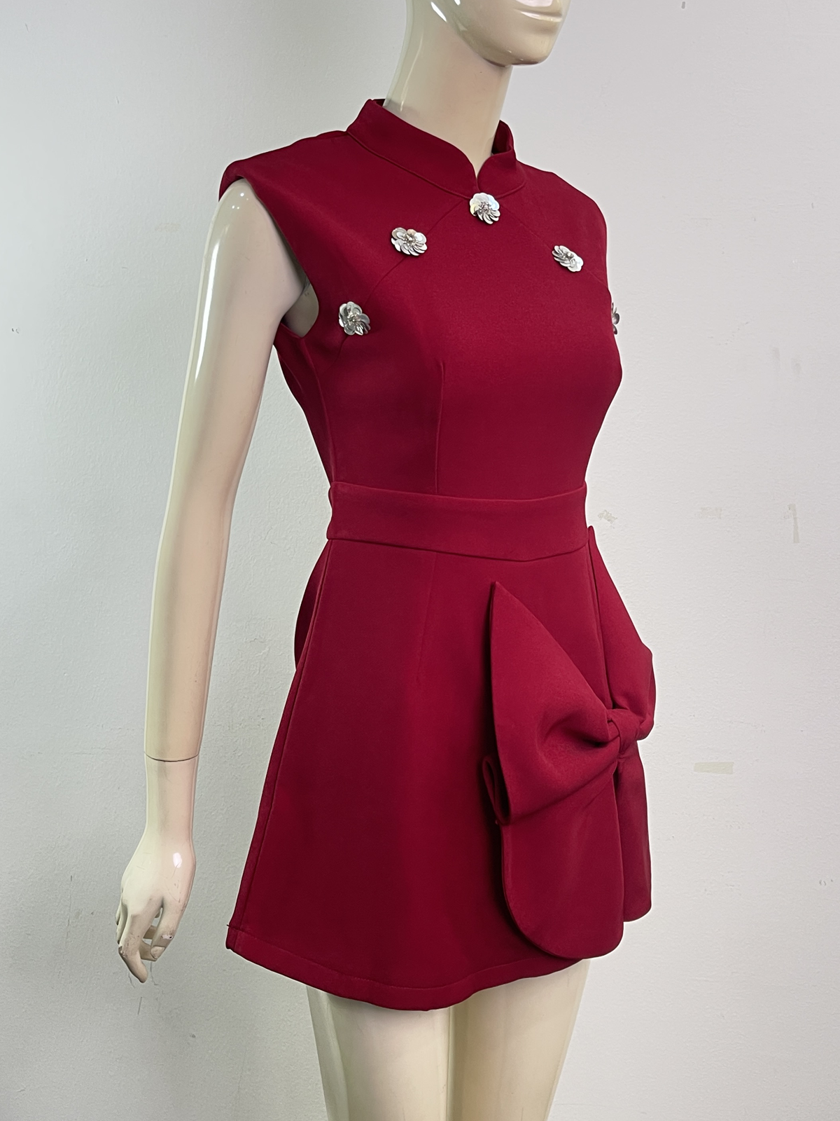 Prosperity Bow Qipao Romper M127