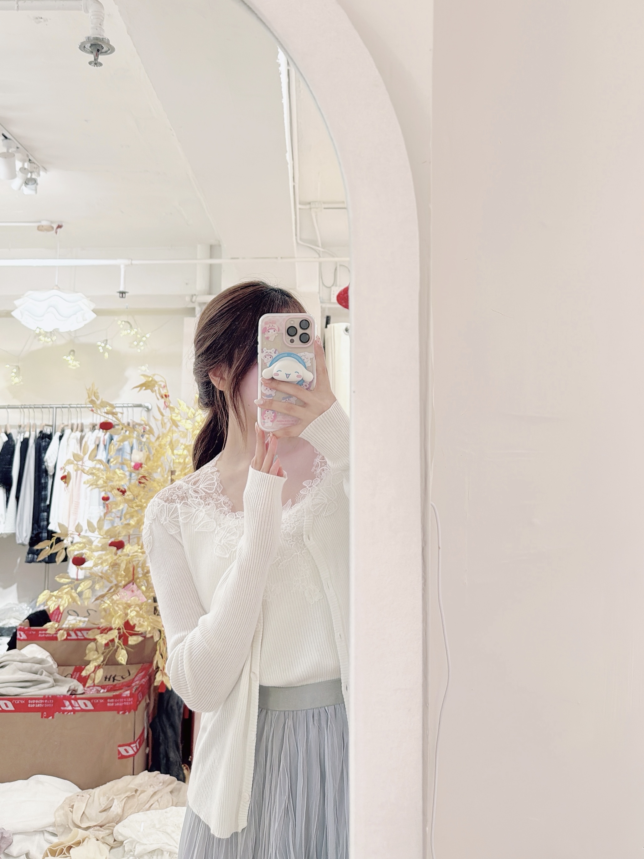 Delicate Lace Vest & Cardigan set