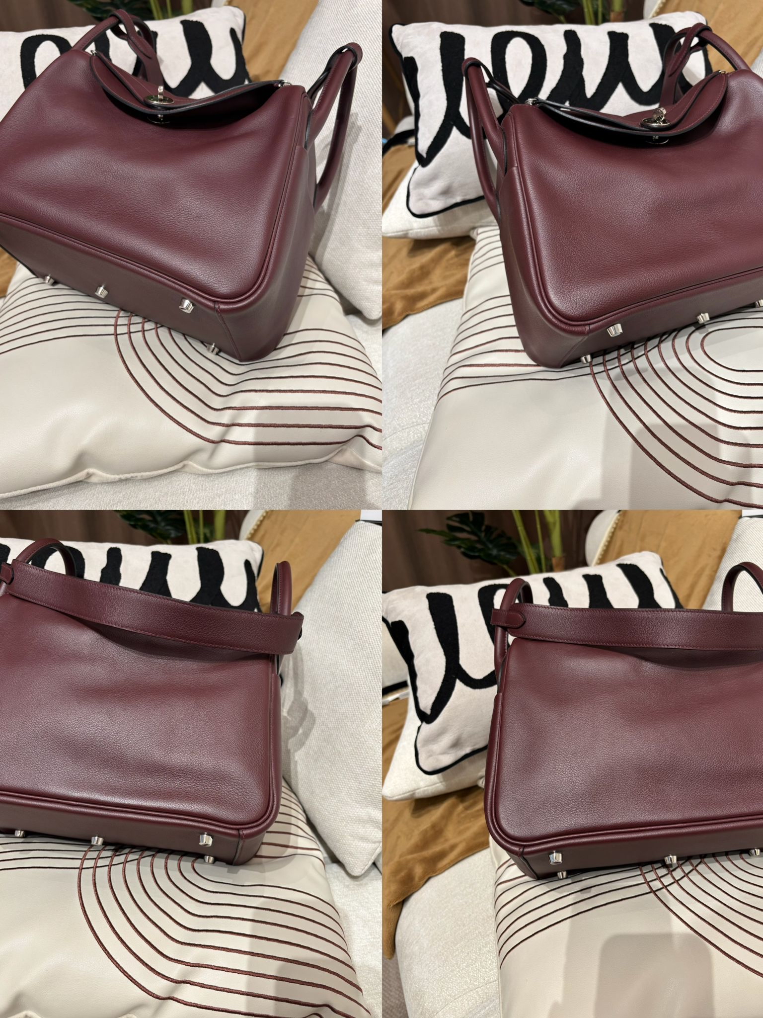 HERMES LINDY 30 STAMP X, 西梅紫Evercolor,100%Authentic ,98%new✅專門店收據✅防塵袋 