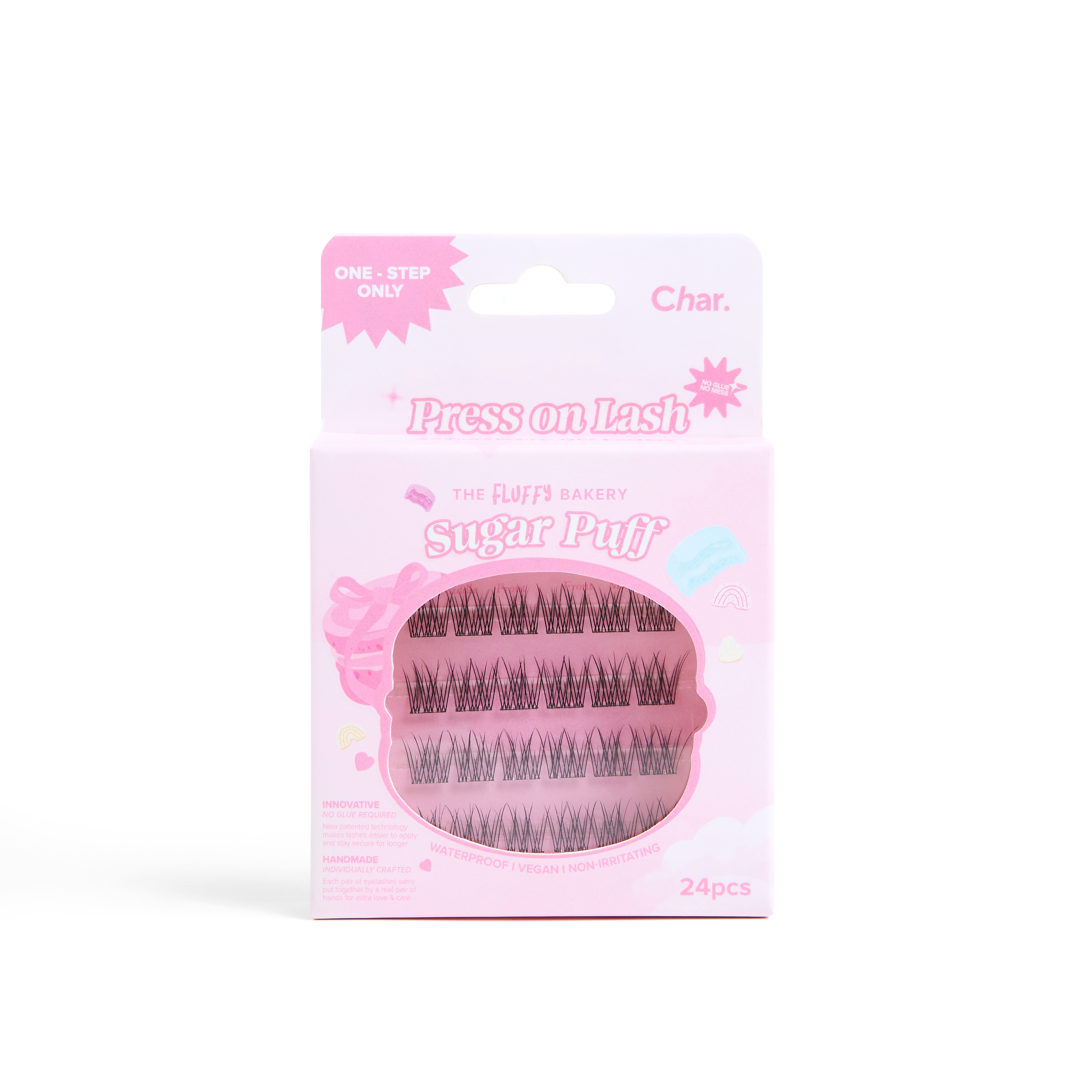 Char. Fluffy Bakery系列 柔軟假眼睫毛（Sugar Puff 24PCS）