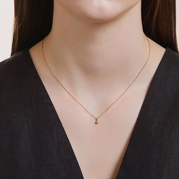 DIDIER DUBOT Miss Doux 玫瑰金頸鏈 (JDRNRXF204C)