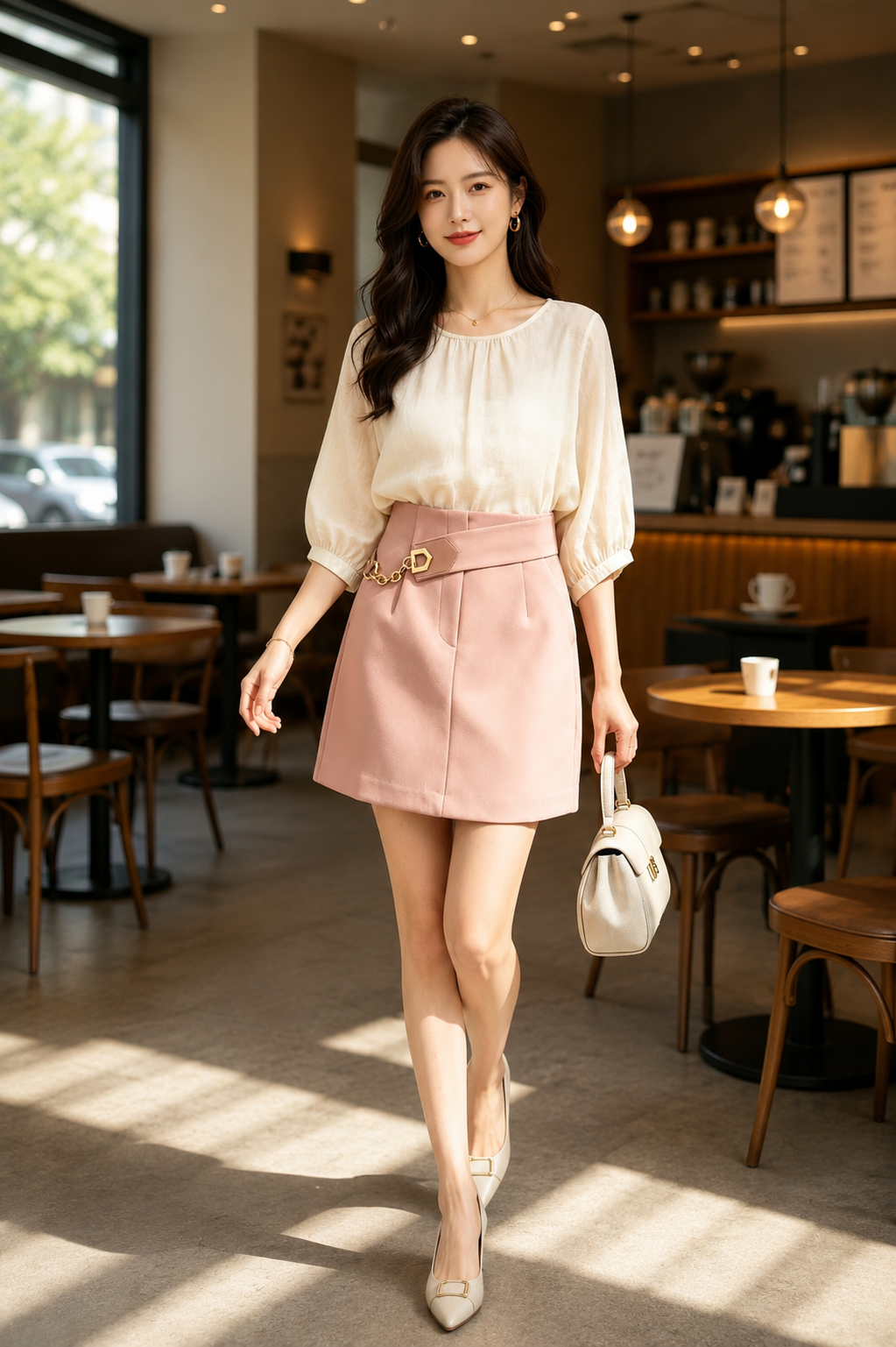MF801789 Luxe Chain Accent Skort