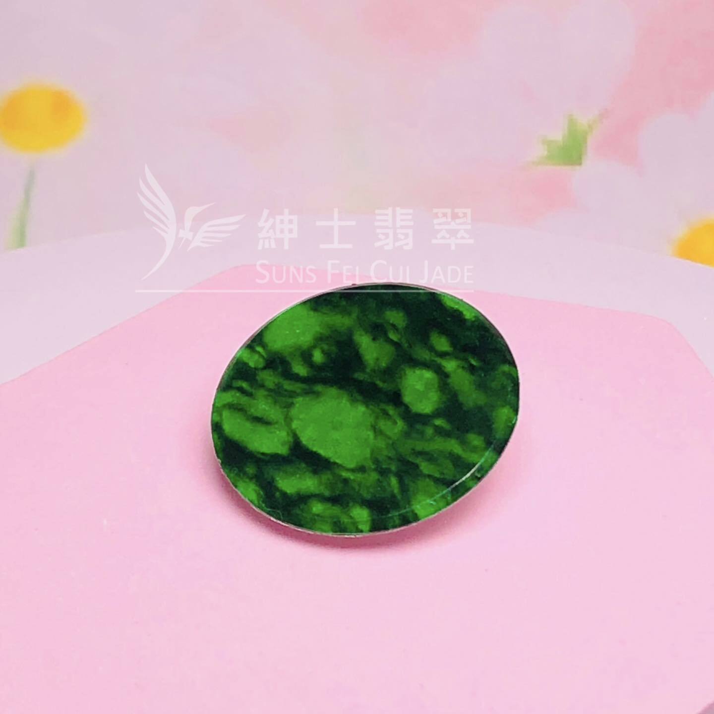 豹紋花青圓牌 - 7
