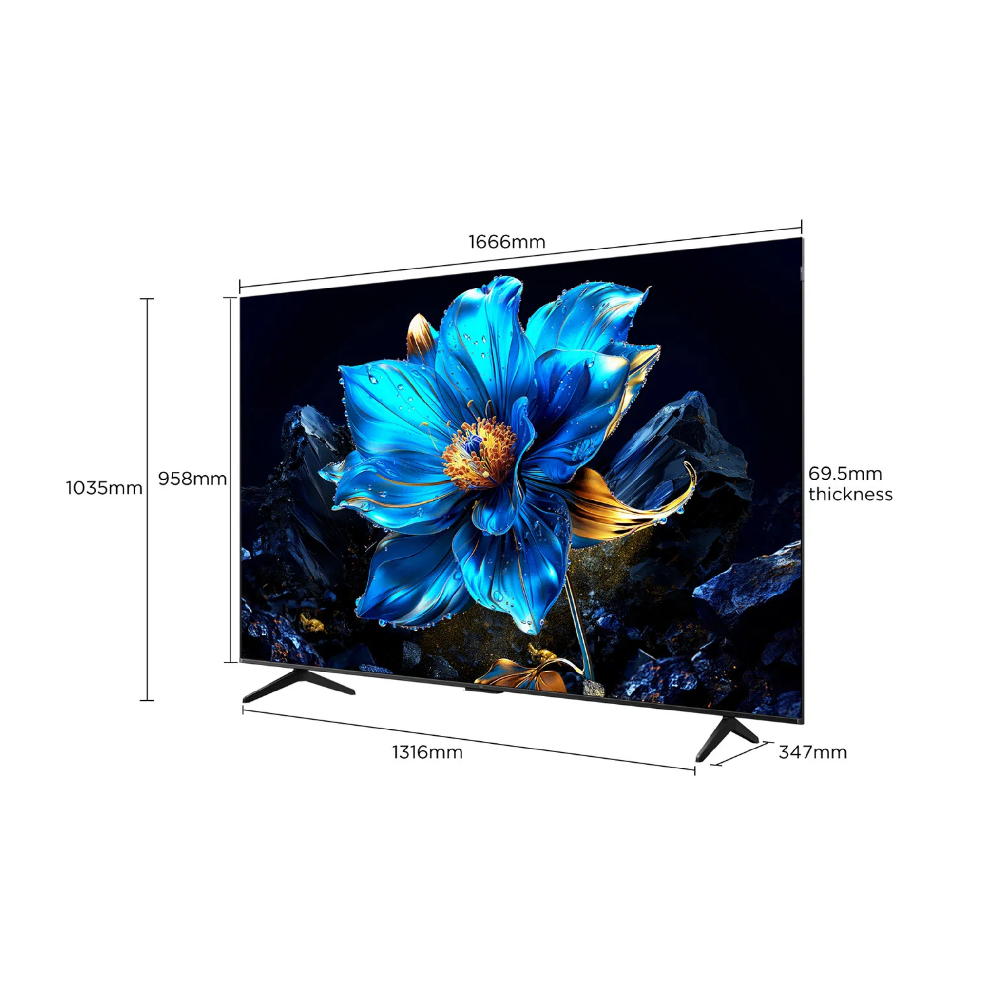 TCL 75" P7K Series 4K QLED Google TV (75P7K)
