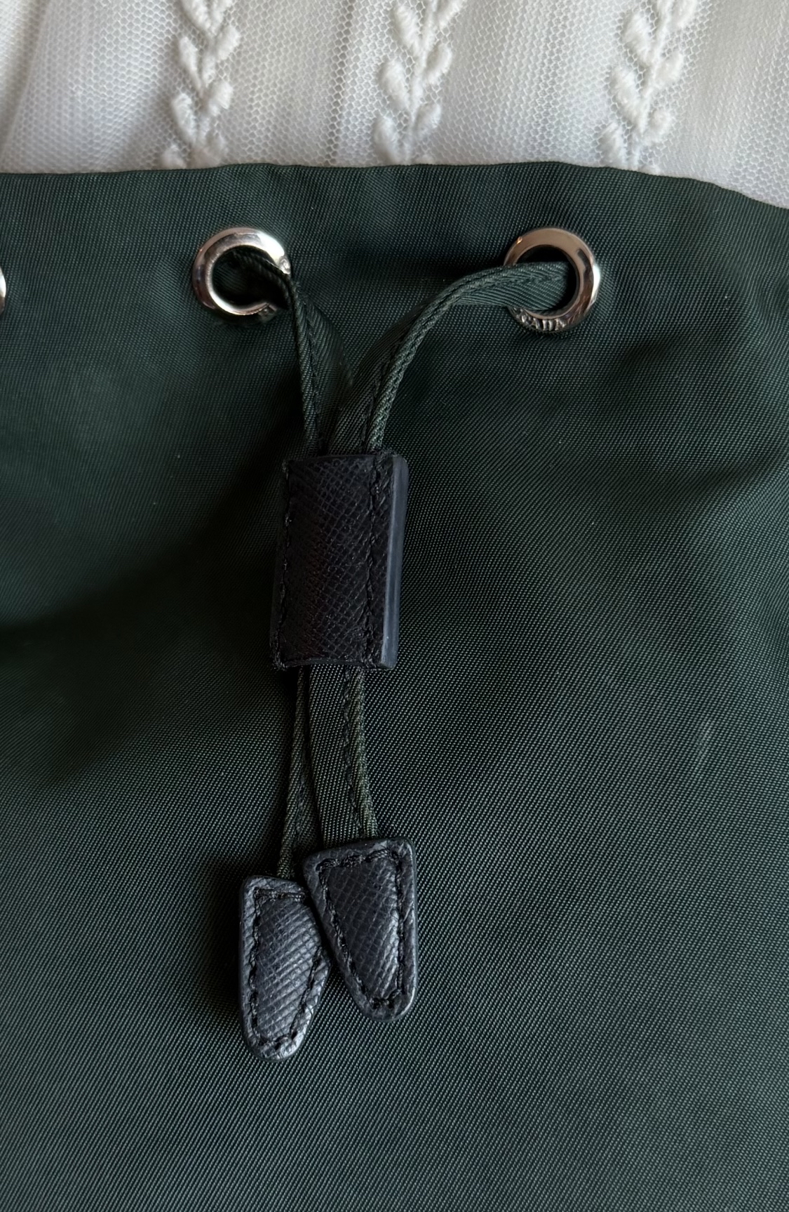 Prada green Bucket bag