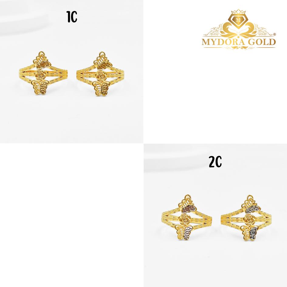 MYDORA Cincin Rosie Duo-Rama-rama (5G) | EMAS 916/22K