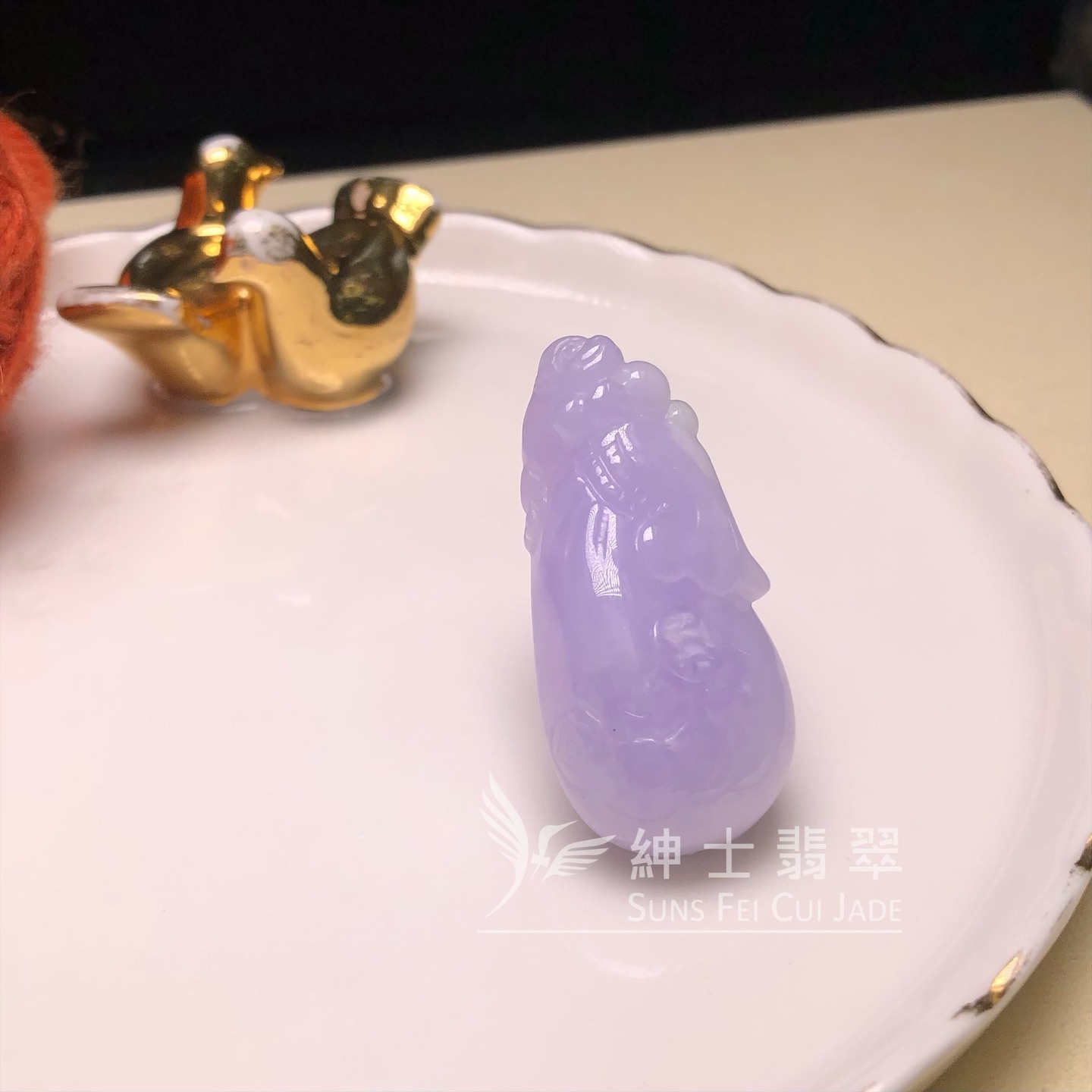 紫底蘭錢袋 B08198