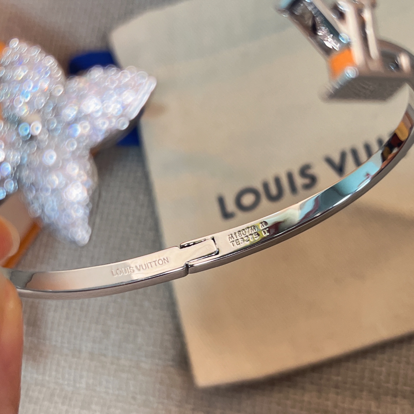 【原單】LV Louisette 簽名款水鑽戒指/手鍊 連禮盒