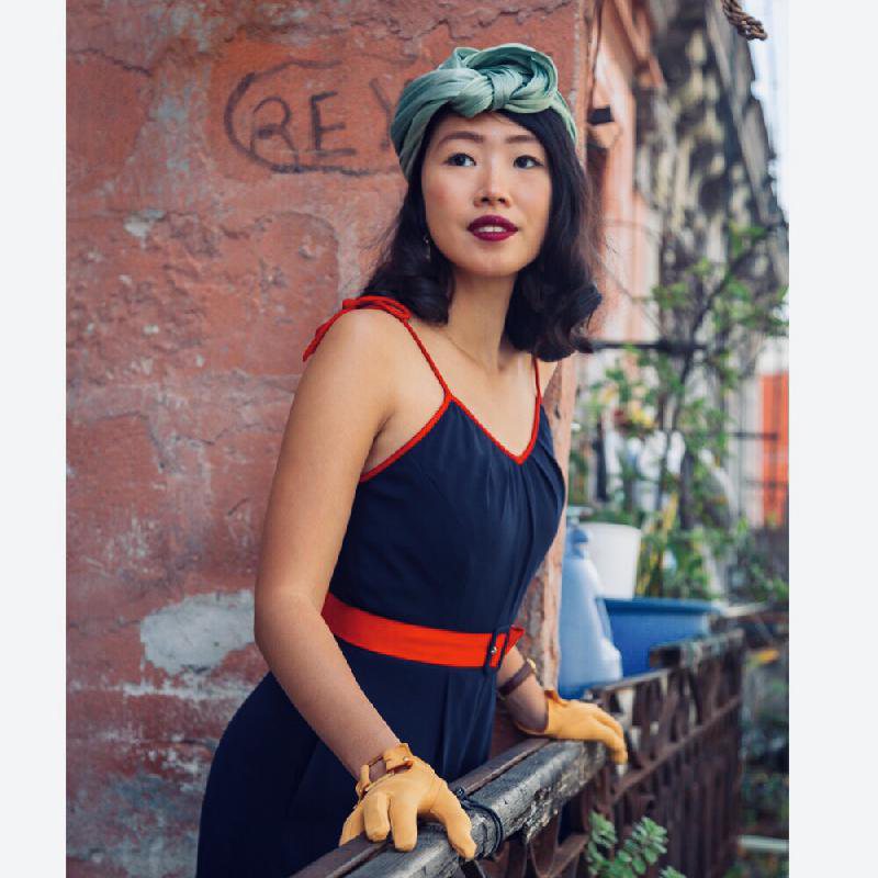 Being of Love Handmade 1930s Style Silk Abacca Turban