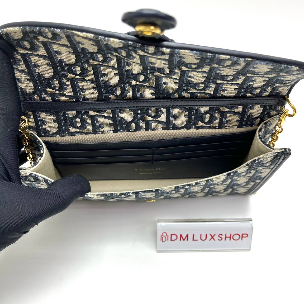 Dior Oblique Bobby Pouch with Chain