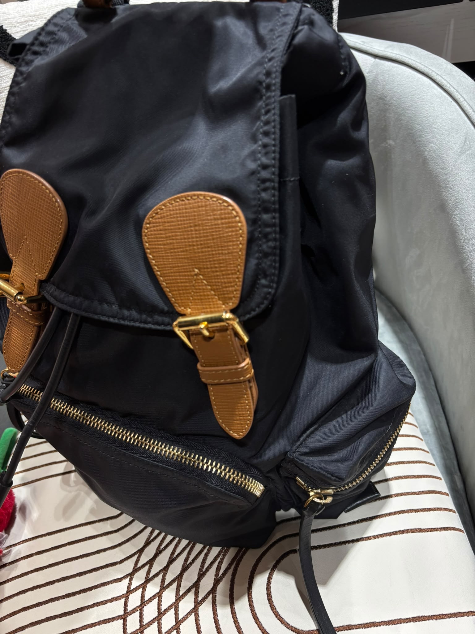 Burberry Nylon Backpack 100%Authentic, 98%New ✅Dust Bag