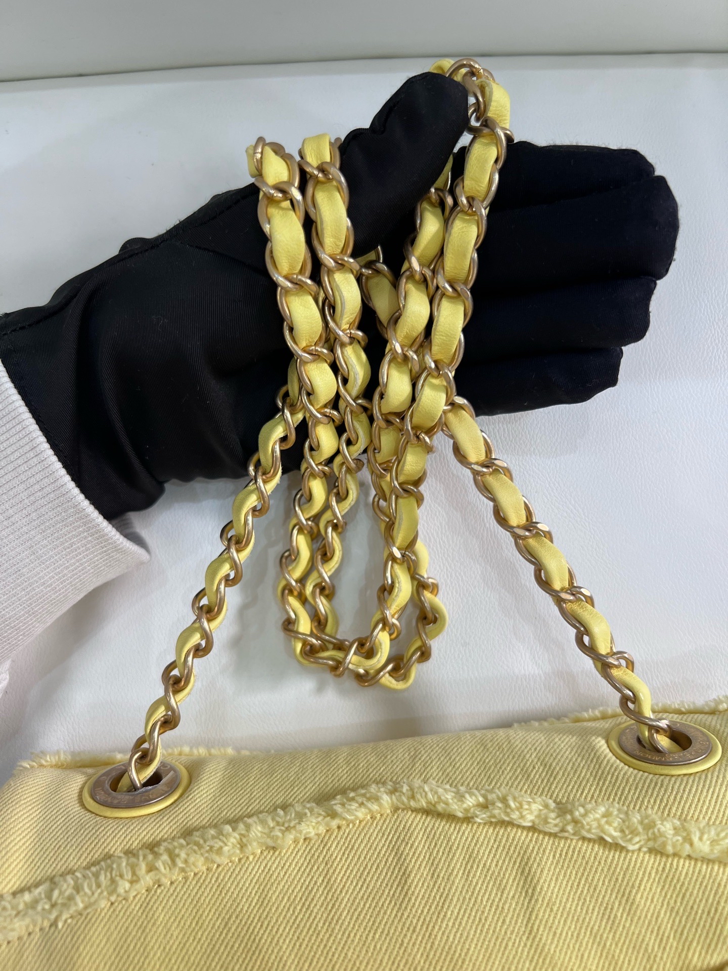 【預訂貨品】Chanel小雞黃牛仔布方胖子 