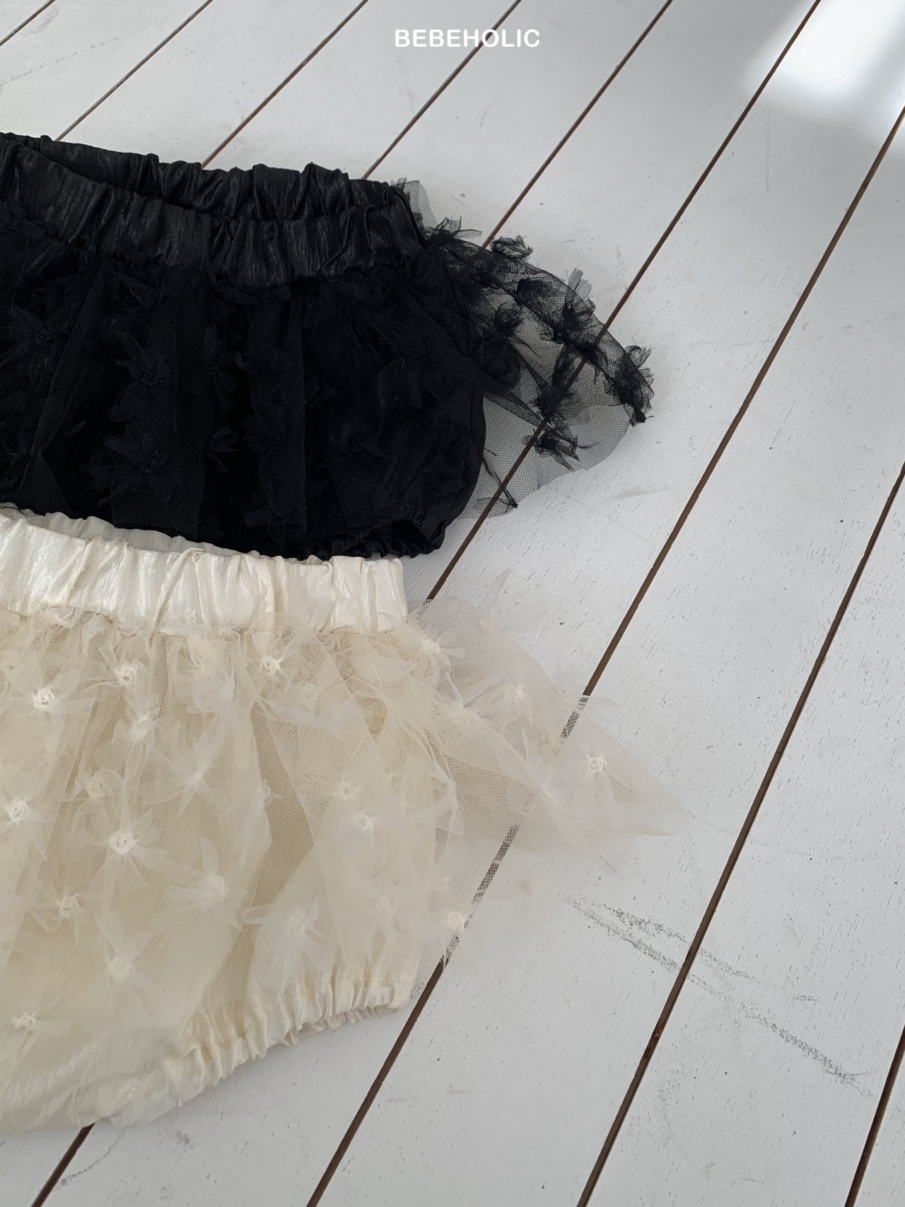 🌸預訂 韓國直送🌸🇰🇷BEBEHOLIC兩色花朵紗裙燈籠褲