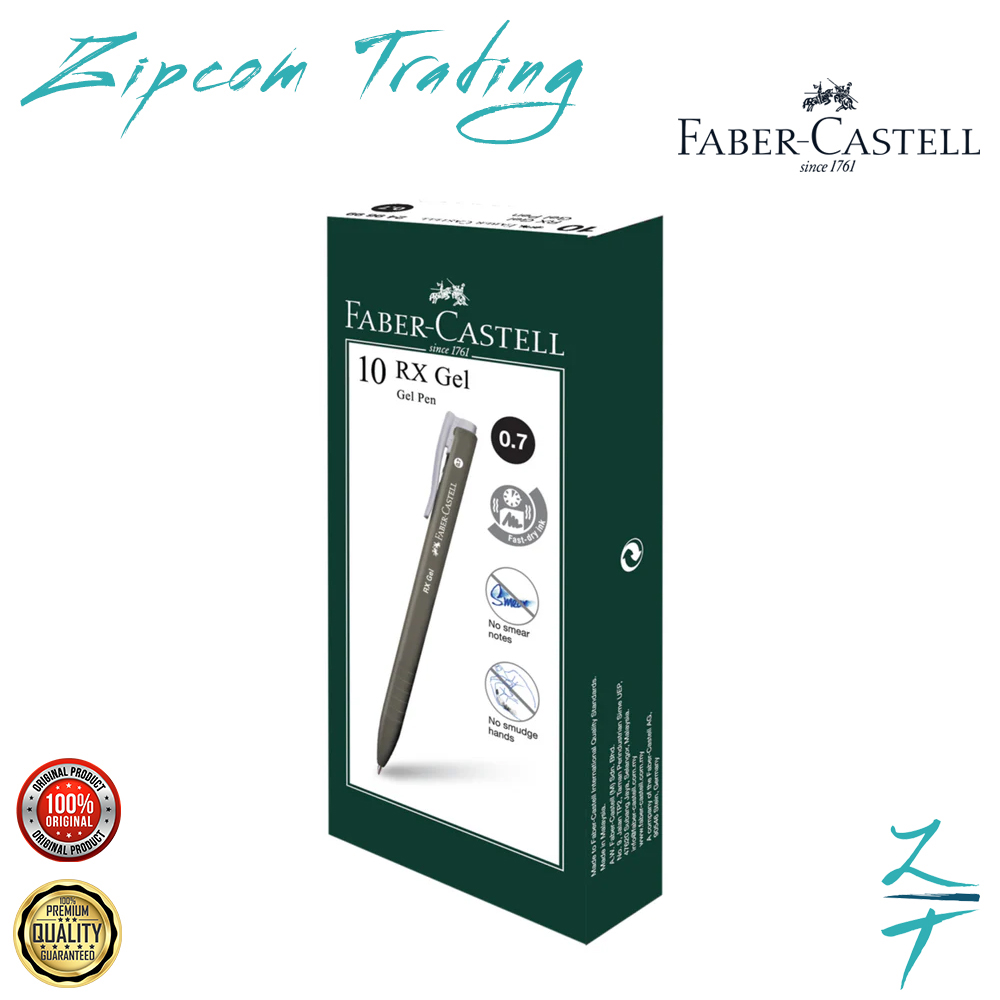 Faber Castell Rx Gel Pen (1 Box - 10pcs)