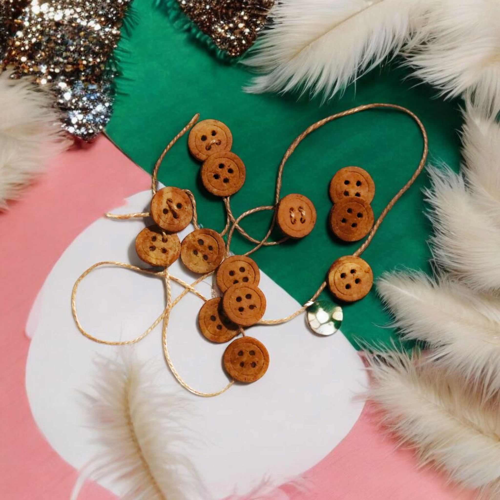 仿真花生醬扭扣