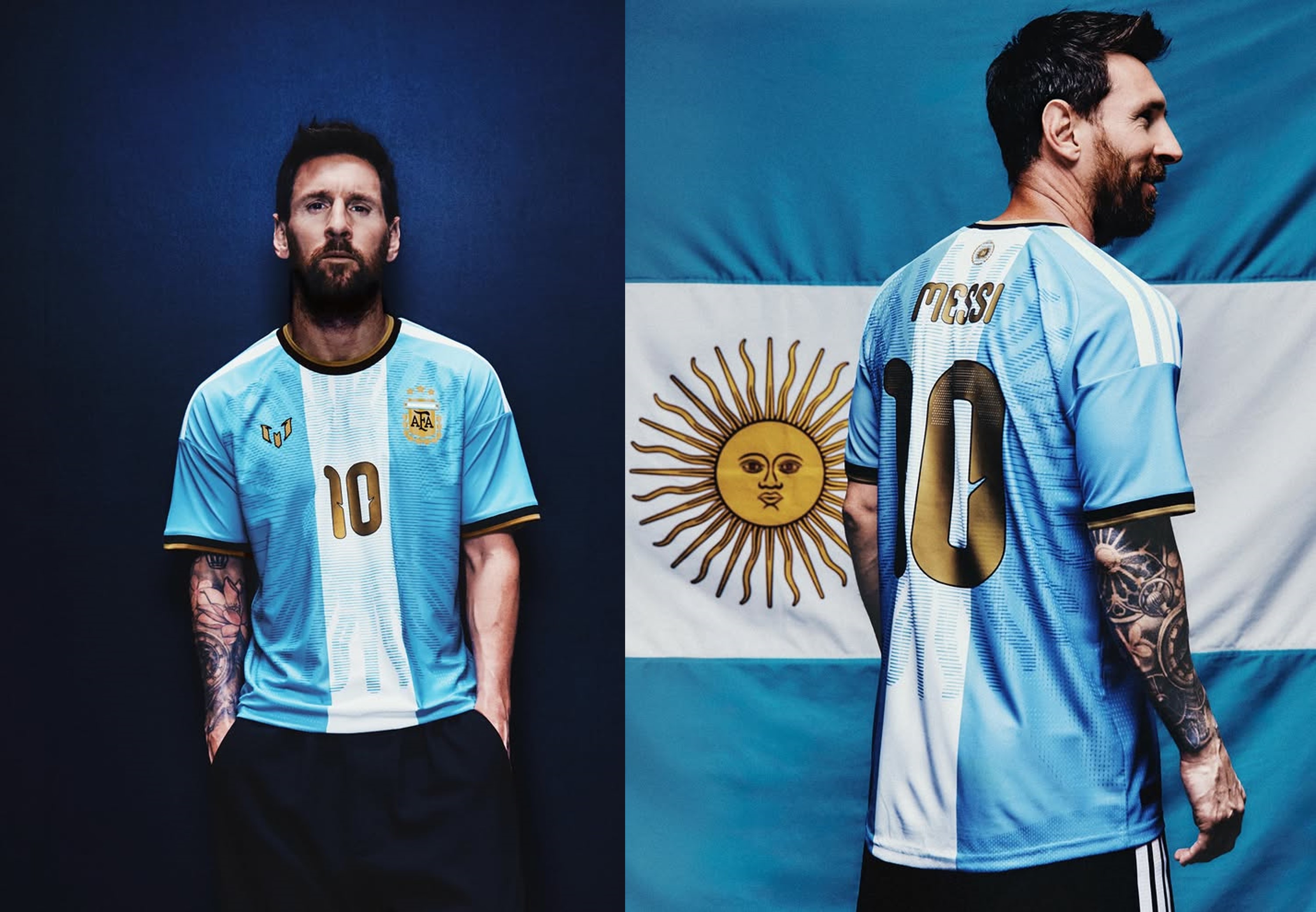 訂閱補貨通知提示 🔥 Adidas x Messi 美斯阿根廷紀念球員版球衣 (連MESSI金色印字) LD3317