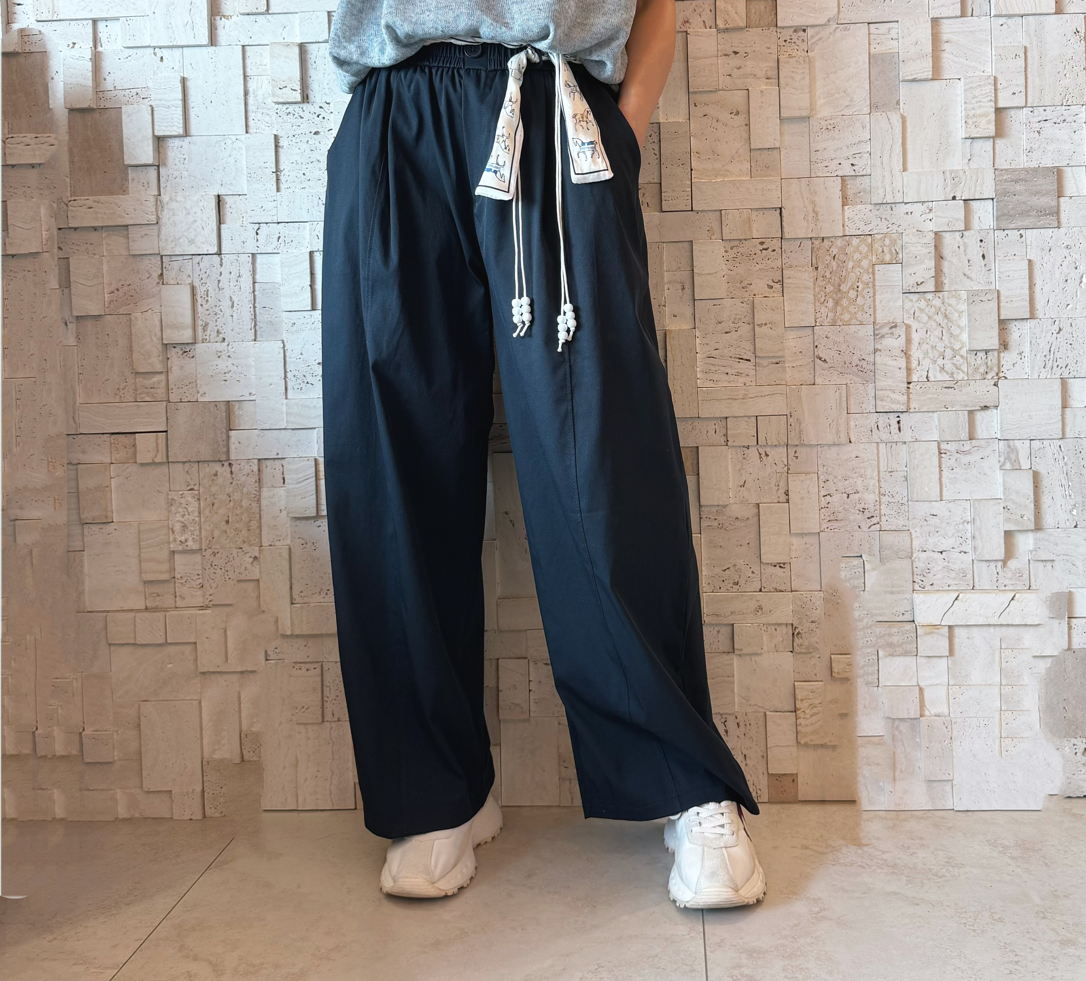 B00567 薄料滑身百搭闊褲✨ 