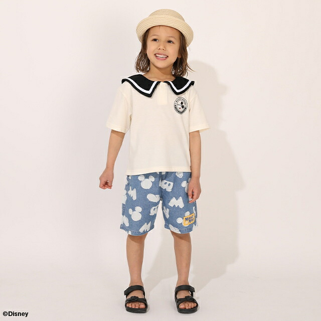 🆕【⭐訂購⭐】🌀 🇯🇵 日本直送 #Disney  #Mickey / #Minnie 海洋主題 水手領 短袖Tee🌀 [ELEA-0189][260531]