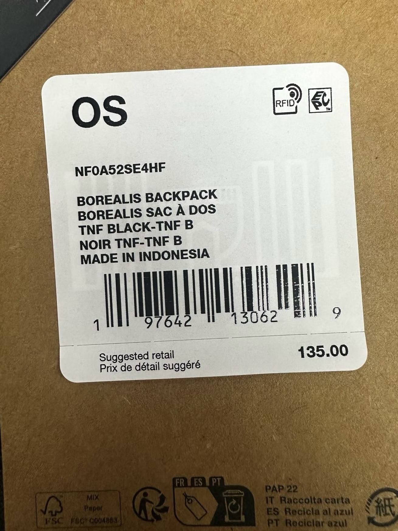 The North Face Borealis Backpack (28升容量)