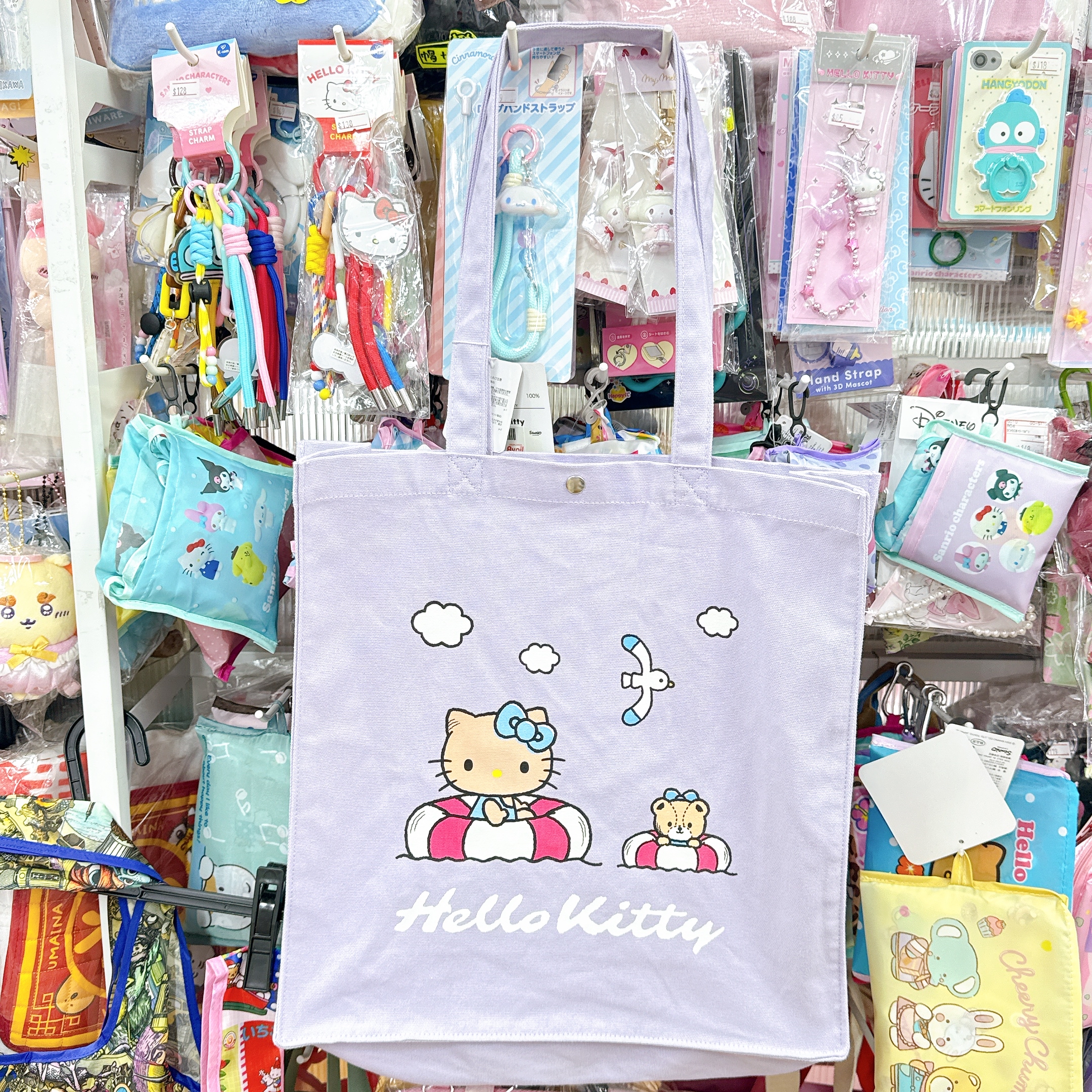 日本直送日本版kitty可上膊帆布袋