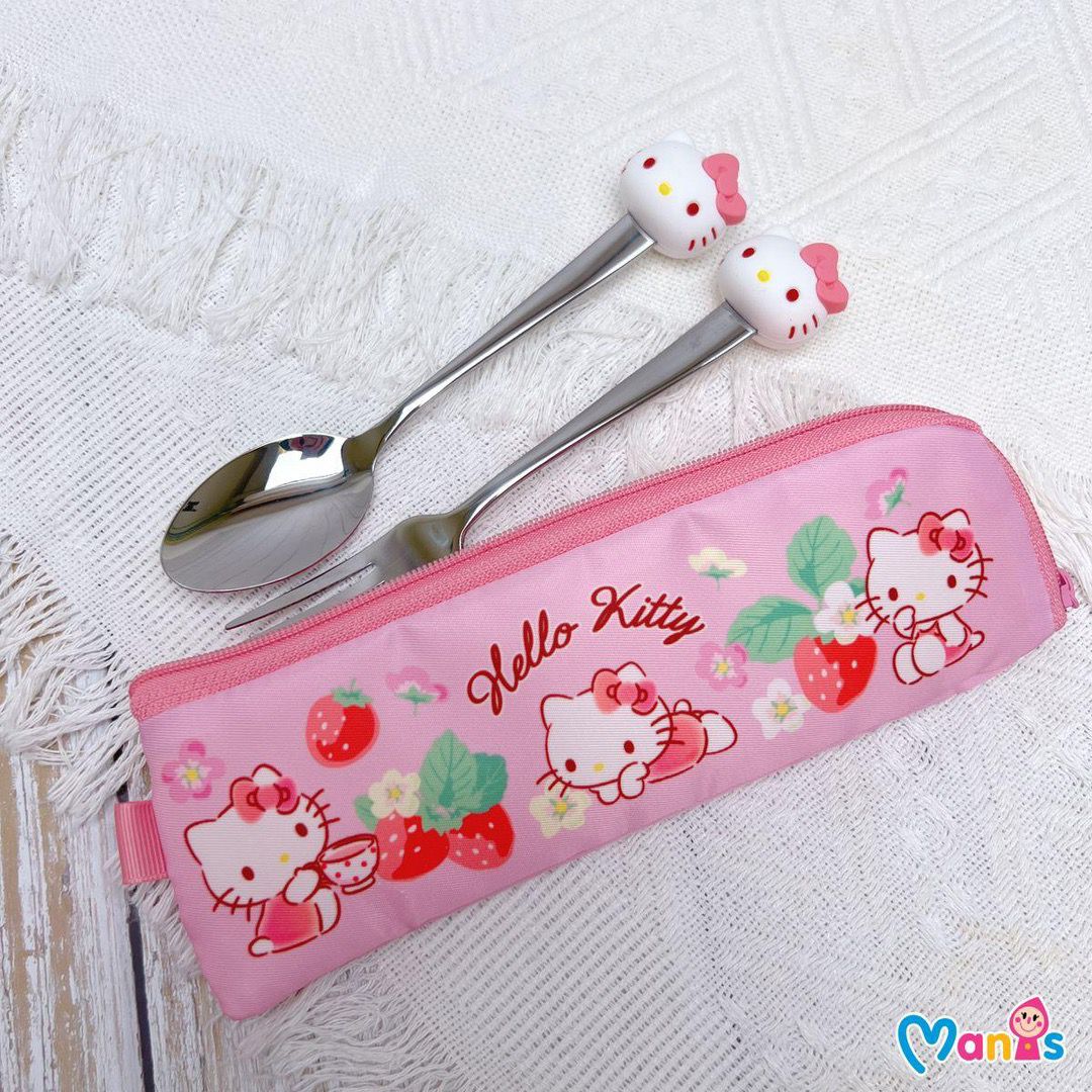 Hello Kitty 餐具連收納袋（9-7807-1）