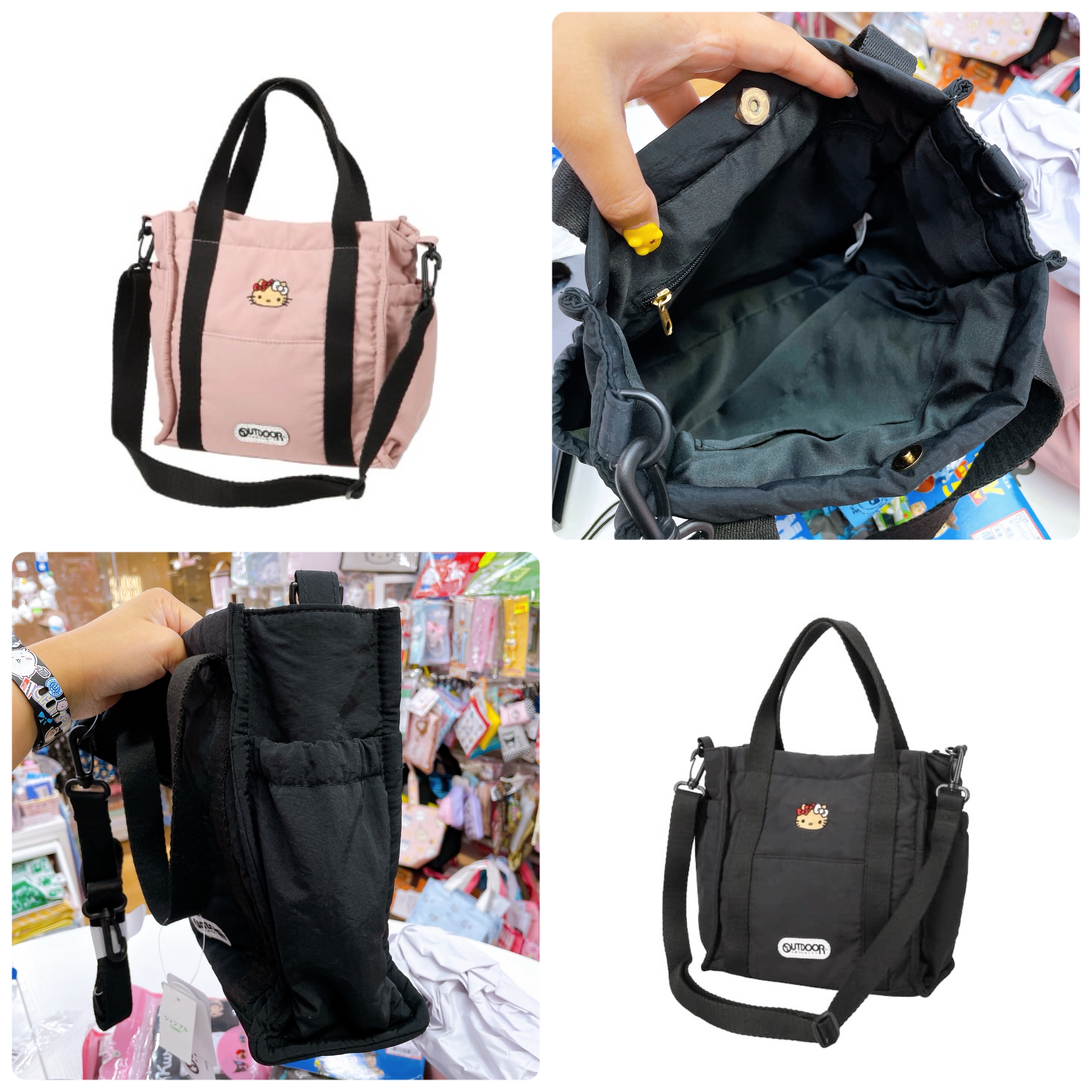 獨家發售！出邊冇得買！日本直送Hello Kitty outdoor兩用斜孭袋手挽袋係