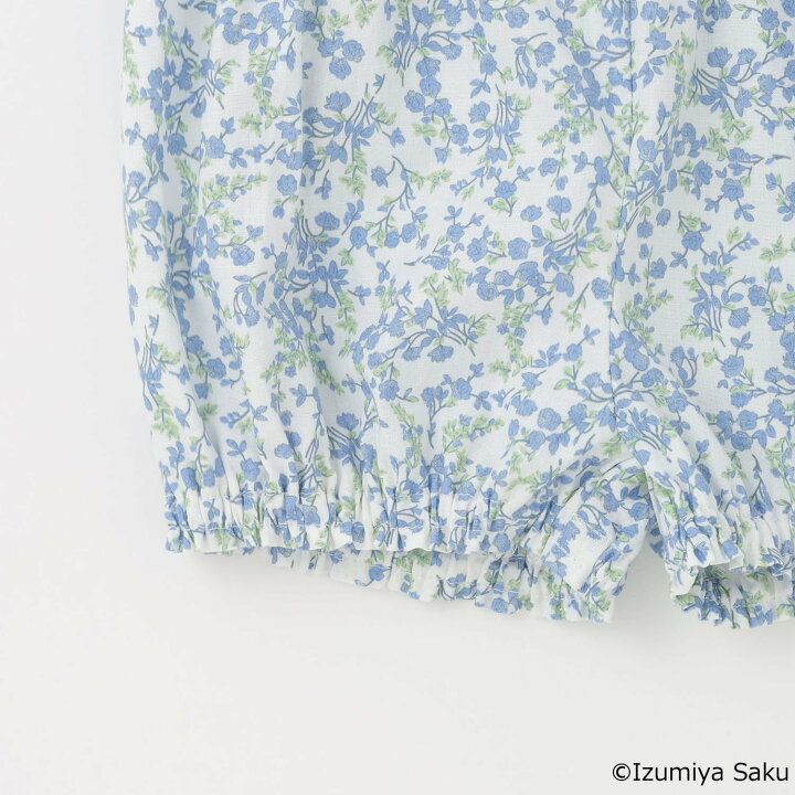 🇯🇵預訂 日本直送🇯🇵Petit Main x Izumiya Saku兩色圖案刺繡蕾絲上衣短褲套裝