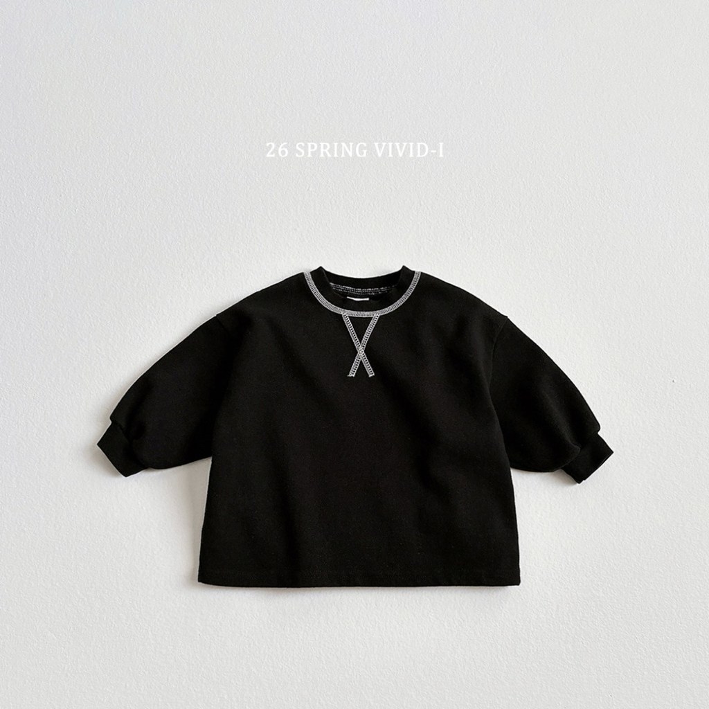 🌸預訂 韓國直送🌸🇰🇷VIVIDI三色撞色縫線寬鬆衛衣