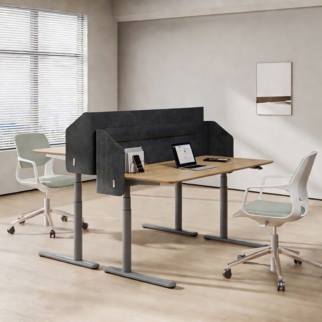 Karen Dual Motors Electric Standing Desk - Round Column