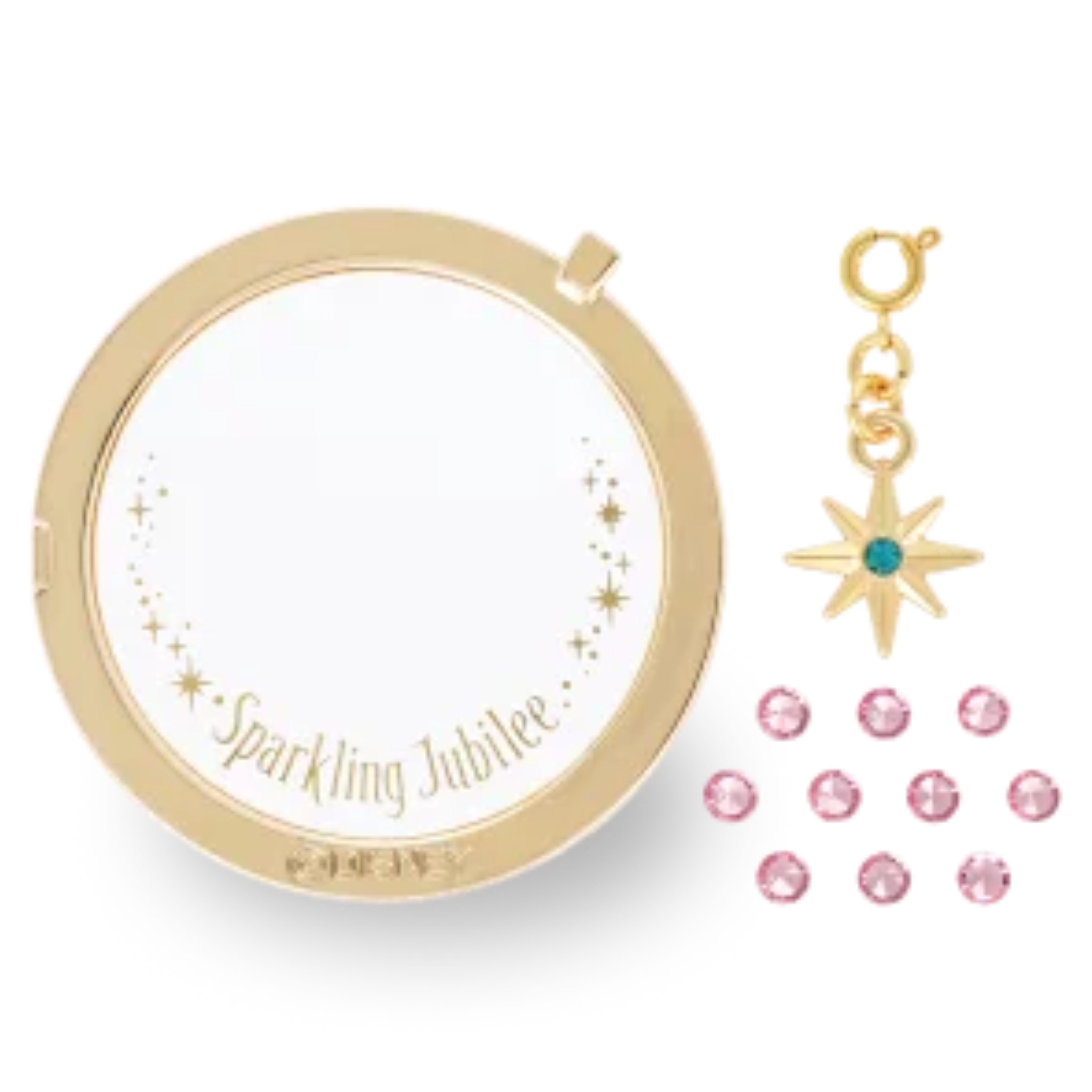 【預訂】DisneySea 25th Jubilee Locket - cover set (金配粉紅)
