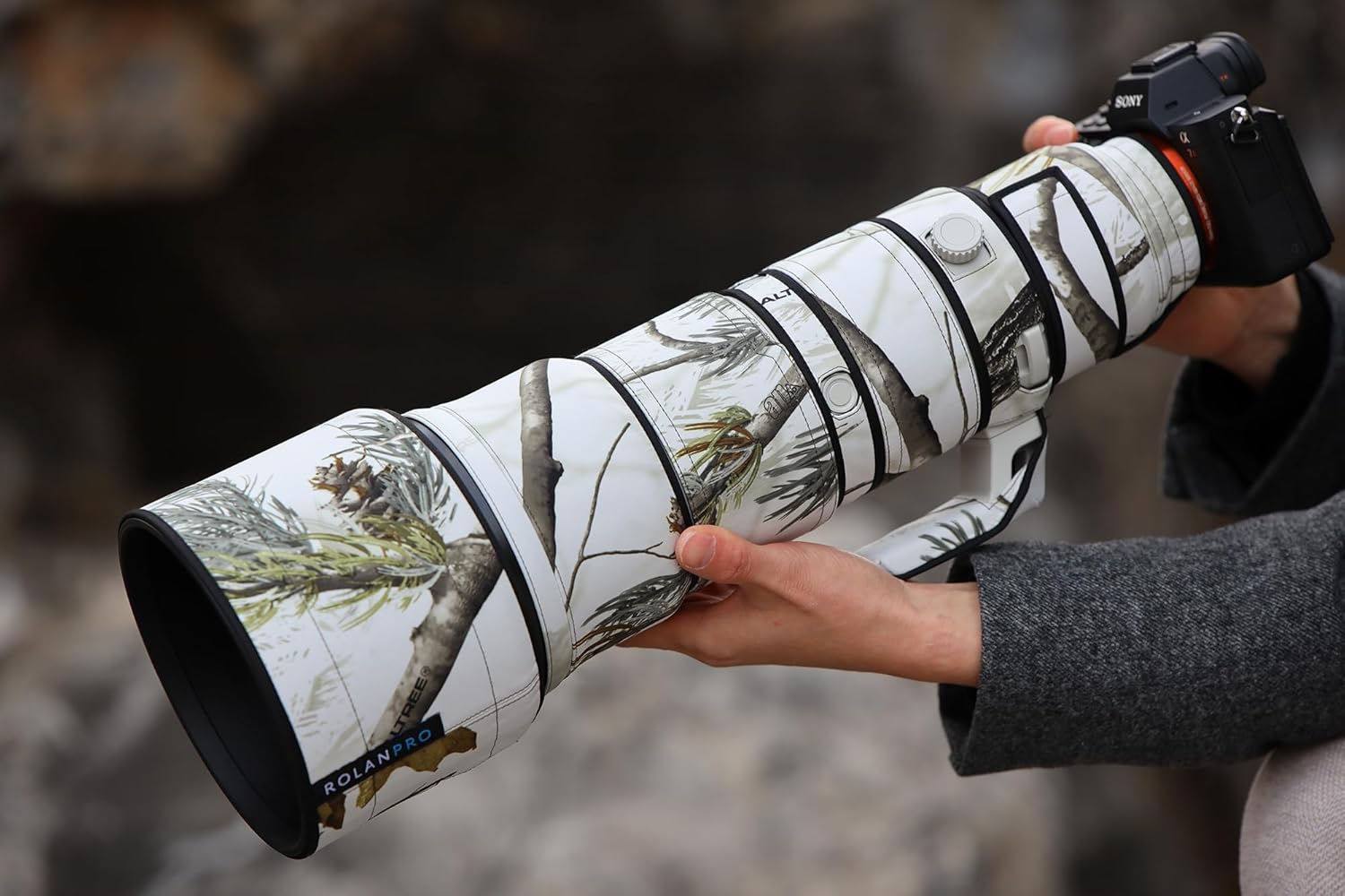 ROLANPRO Lens Camouflage Coat For SONY FE 400-800mm F6.3-8 G OSS (SEL400800G) 防水炮衣