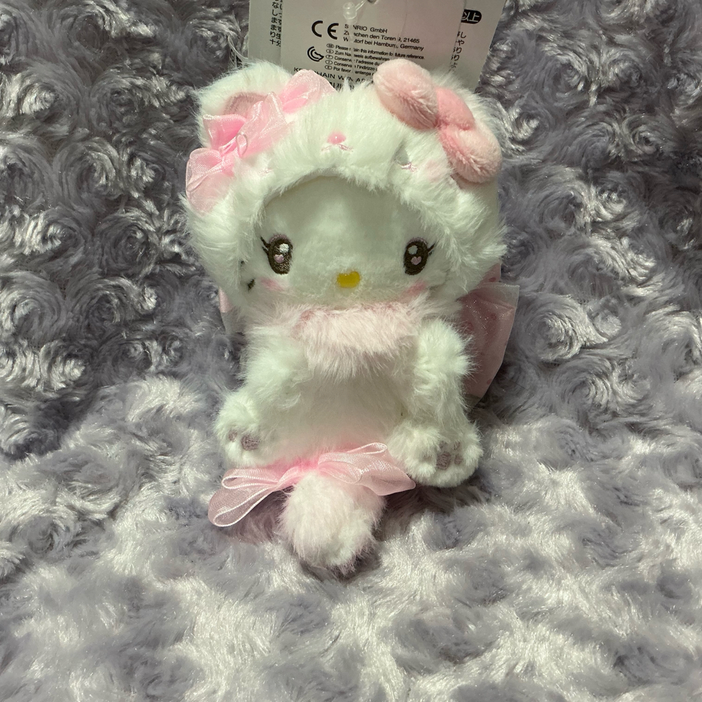 「現貨」Sanrio 優雅白貓公仔匙扣