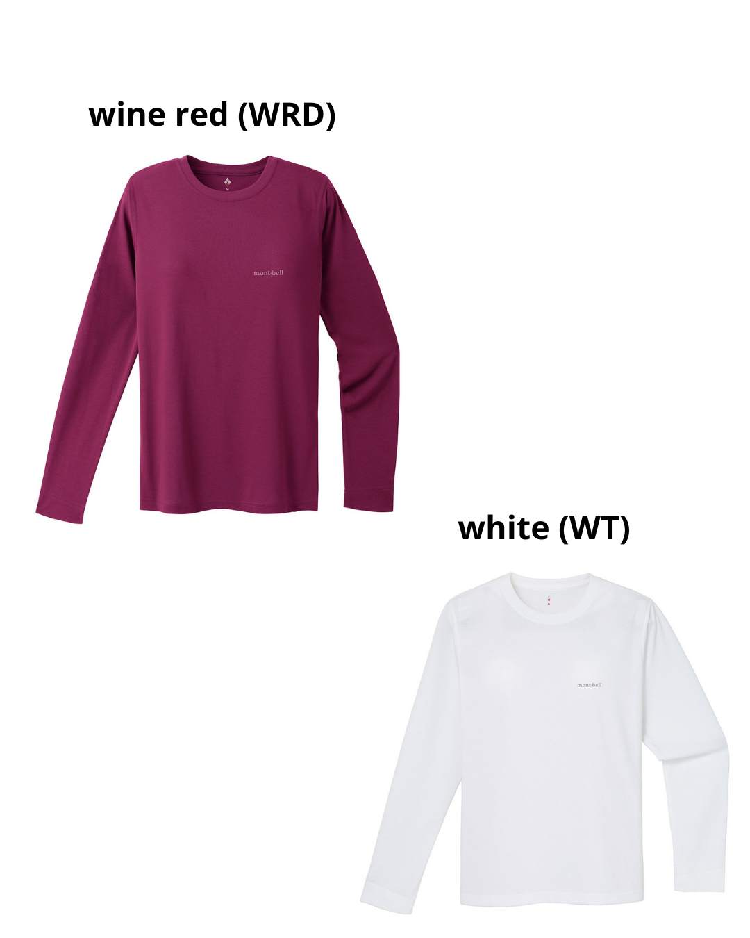 代購 【 2026新色 日本直送 montbell 女裝 Wickron 快乾 透氣 長袖 T-Shirt | Quick-Dry & Breathable T-Shirt logo long sleeve tee women 】