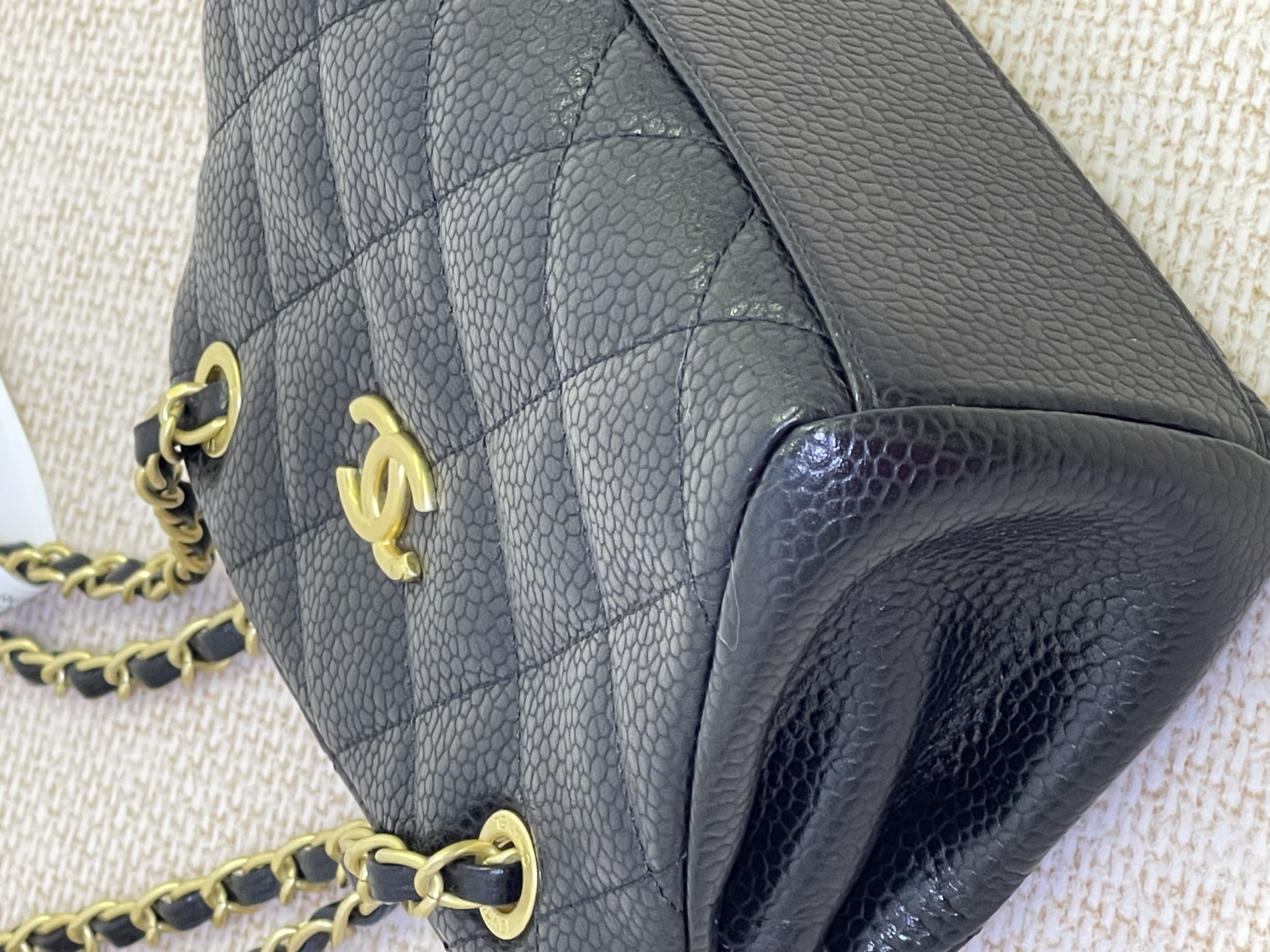 Pre owned Chanel 24K clutch with chain caviar / Product Code: 26031102