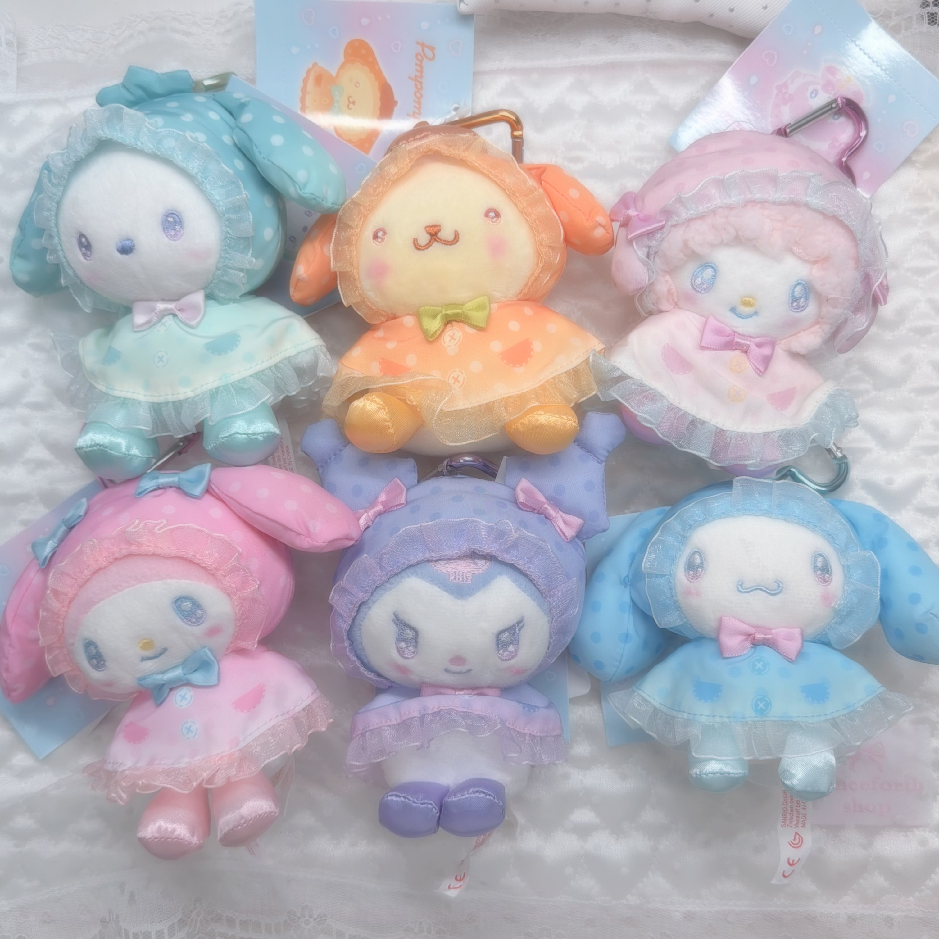 Sanrio 雨褸系列 吊飾心心扣