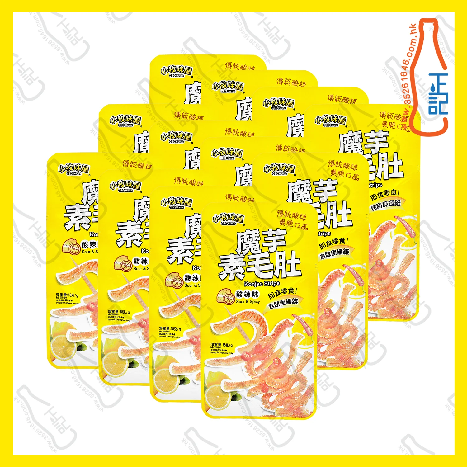 ==CFT2339 小牧味屋 魔芋素毛肚-酸辣味 x 12包 /盒