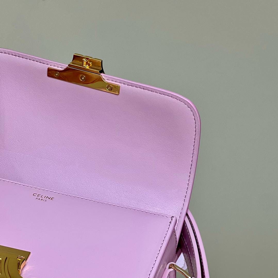 🔥大货实拍图 𝗖𝗘𝗟𝗜𝗡𝗘 ♥ 𝗧𝗘𝗘𝗡 𝗧𝗥𝗜𝗢𝗠𝗣𝗛𝗘 型号：188423 中号尺寸：22.5*16*7cm 小号尺寸：18.5*14*6cm