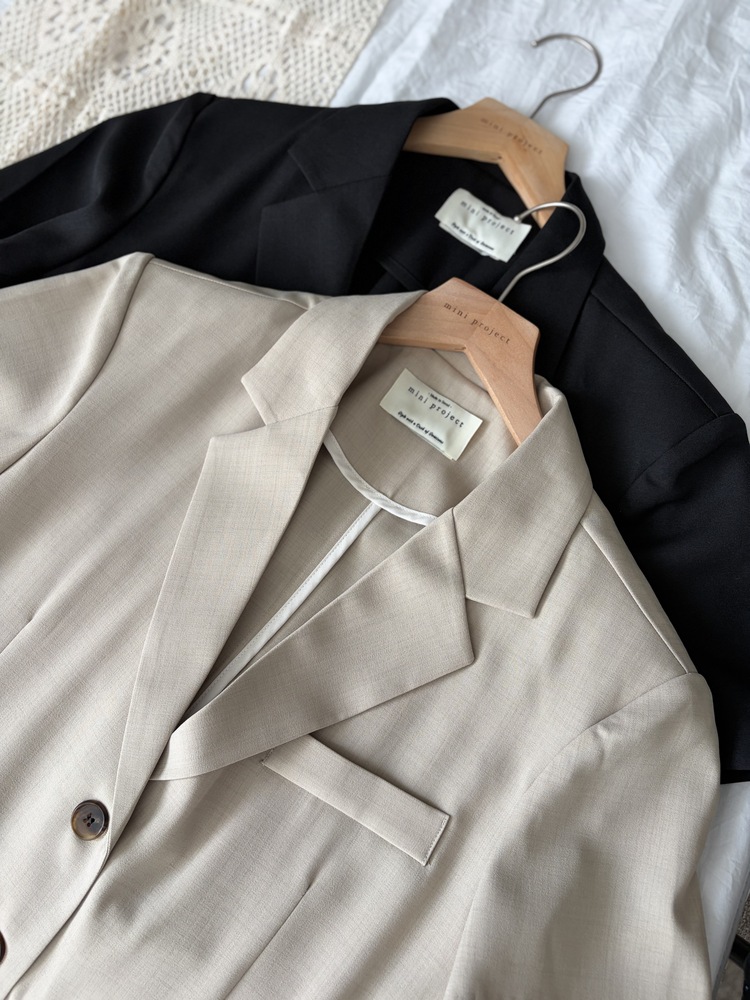 Sandstone Air Relaxed Blazer (Light Beige)