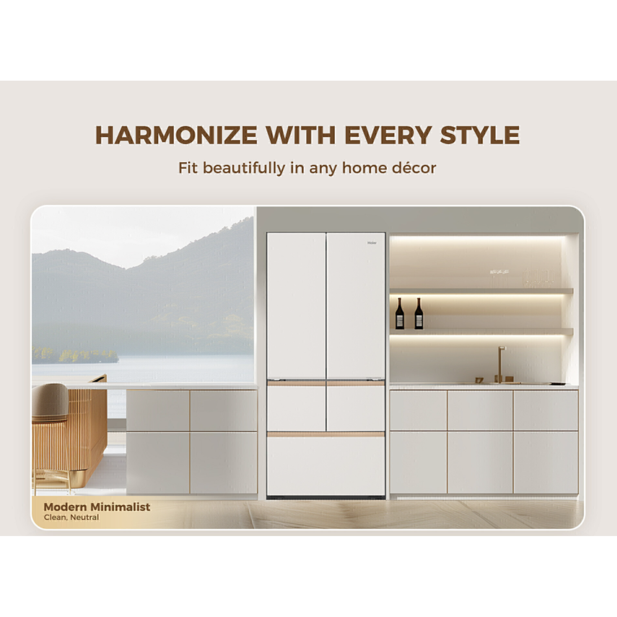 Haier 616L Multi-Door Inverter Glass Fridge (HRF-IM616FG)